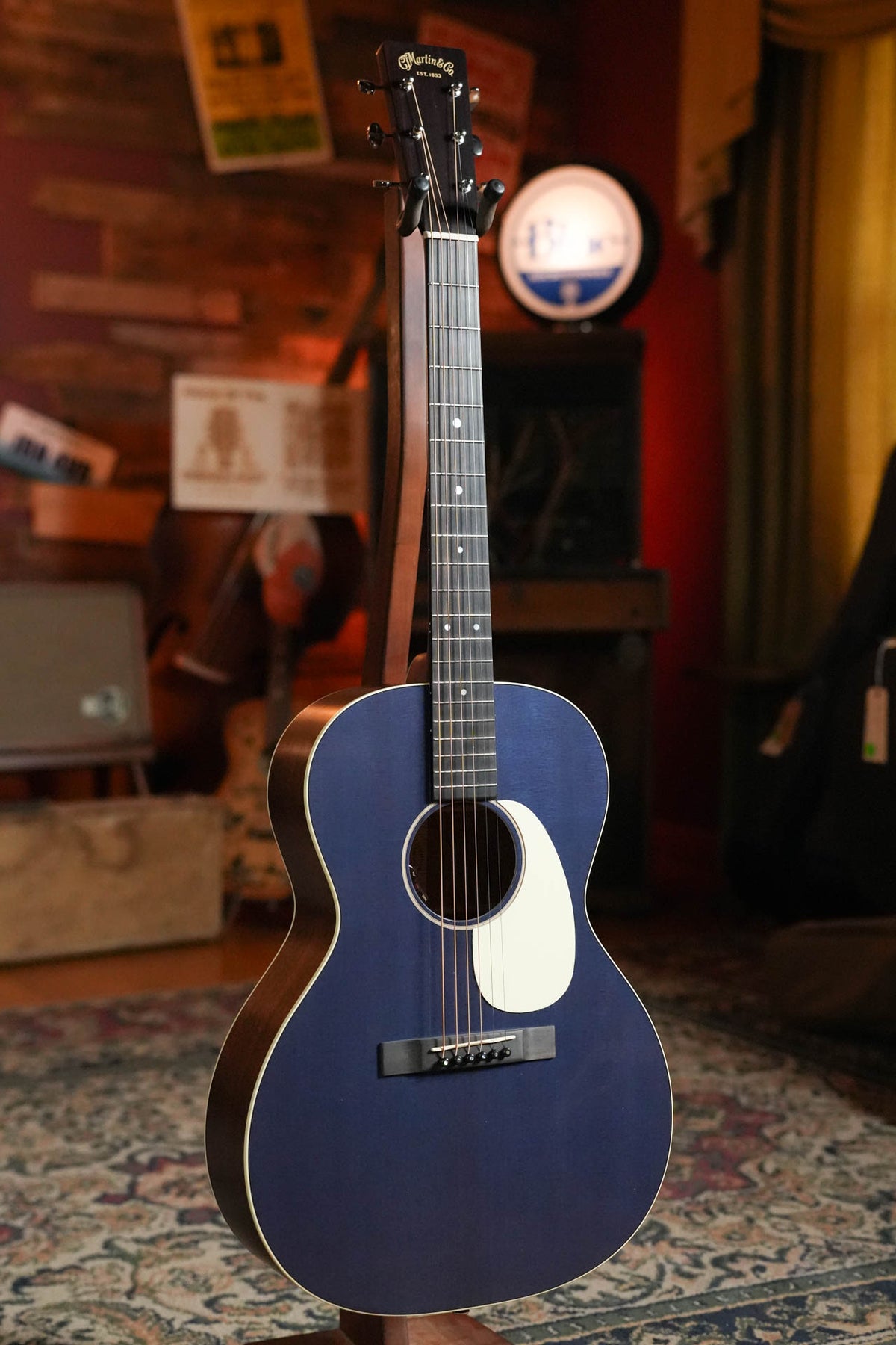 Martin 00L-16E Slope Shoulder Acoustic-Electric Guitar, Blue Denim #2601