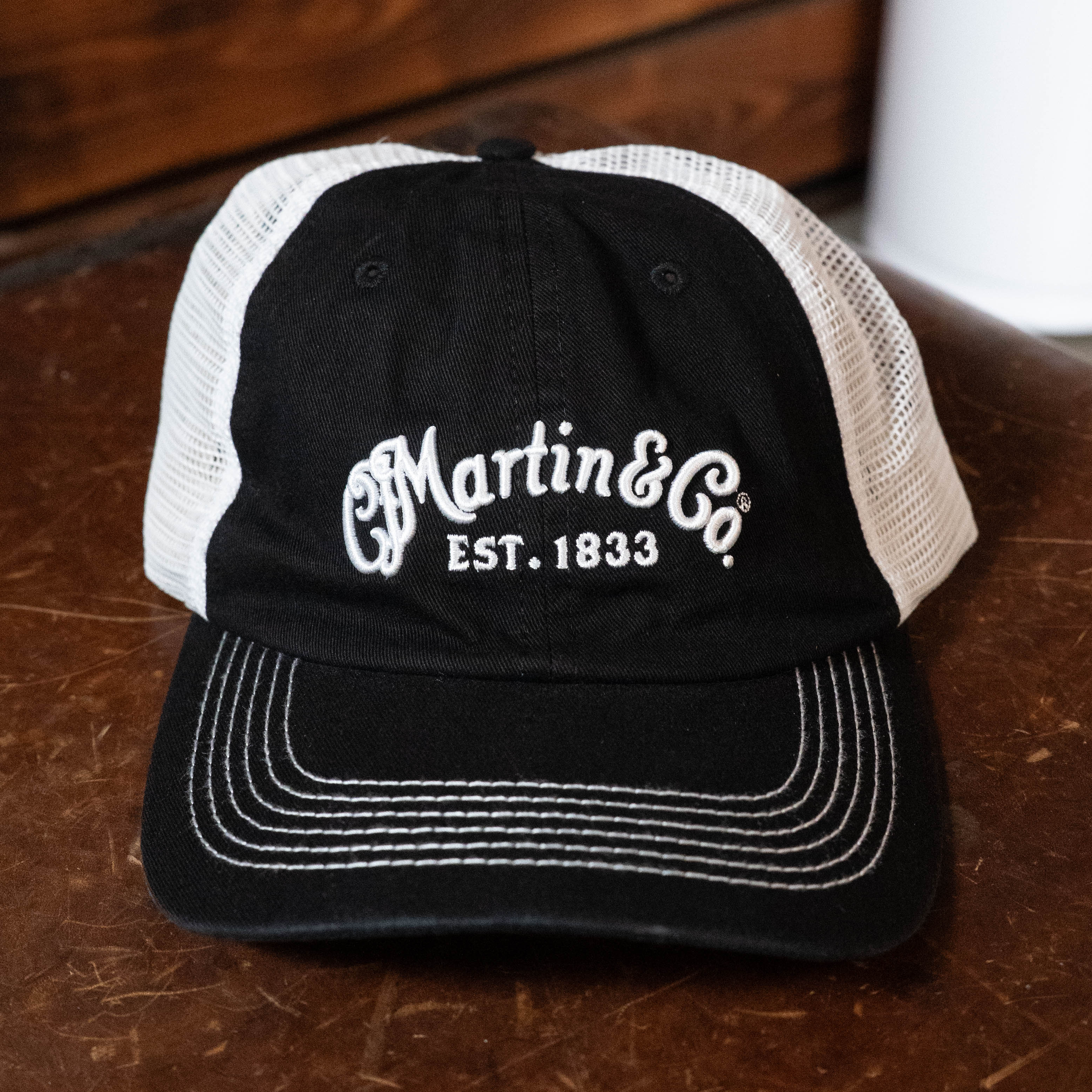 Martin Black Trucker Cap w/White Logo