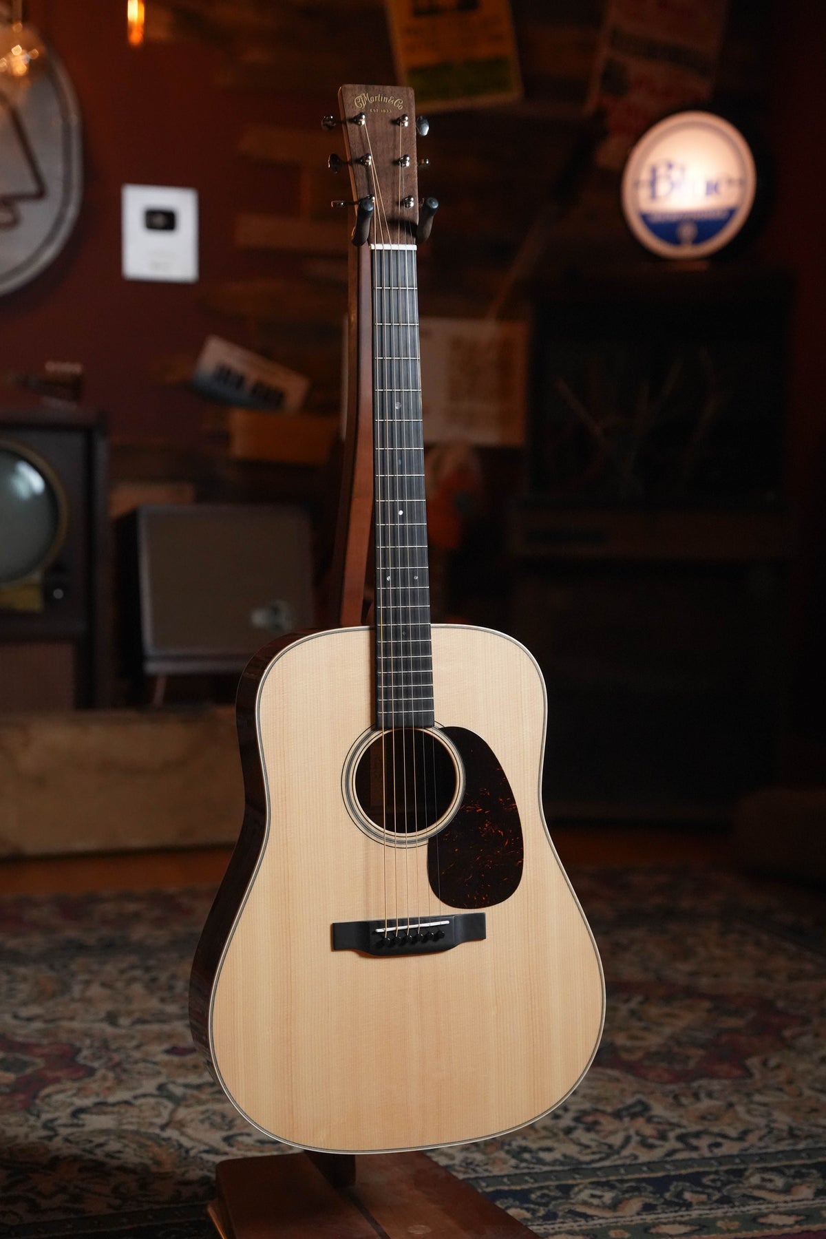 Martin Custom Shop D-14 Fret Spruce/Black Walnut Dreadnought Acoustic Guitar #9735