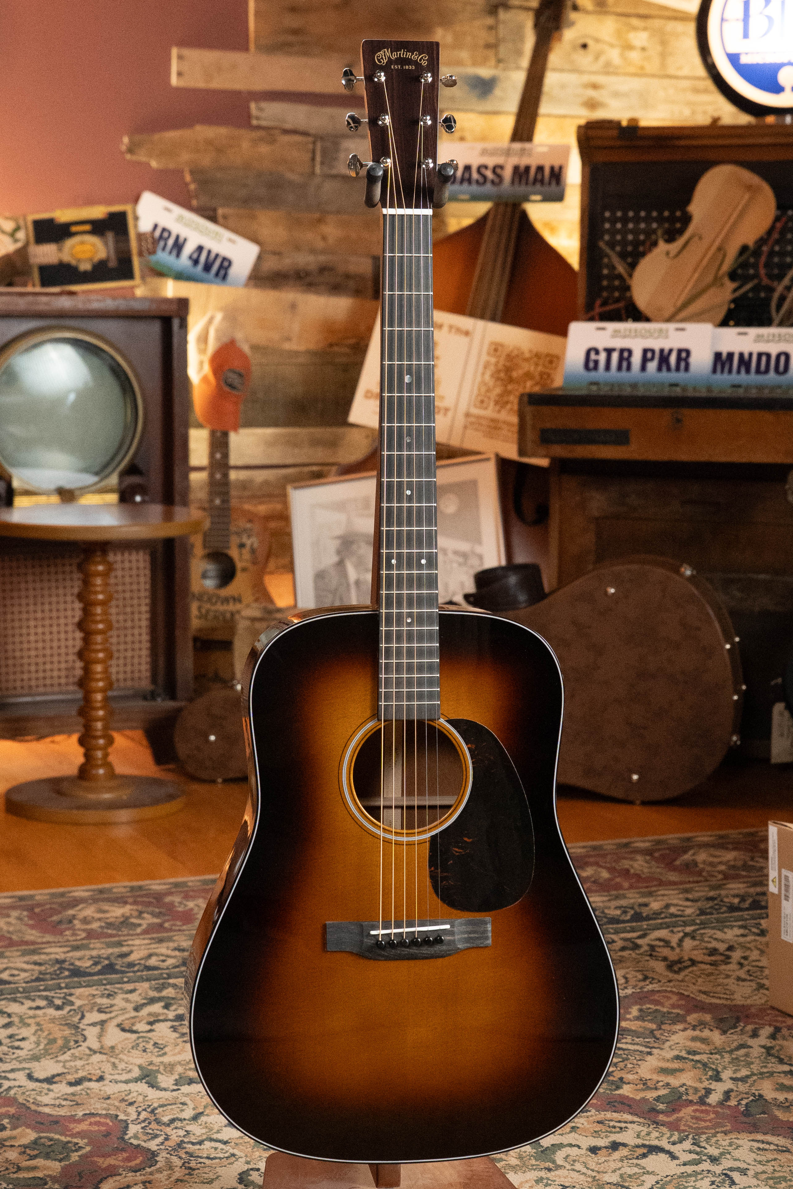 Martin D-18 Spruce/Mahogany 1935 Gloss Sunburst Finish Dreadnought Acoustic Guitar #2409