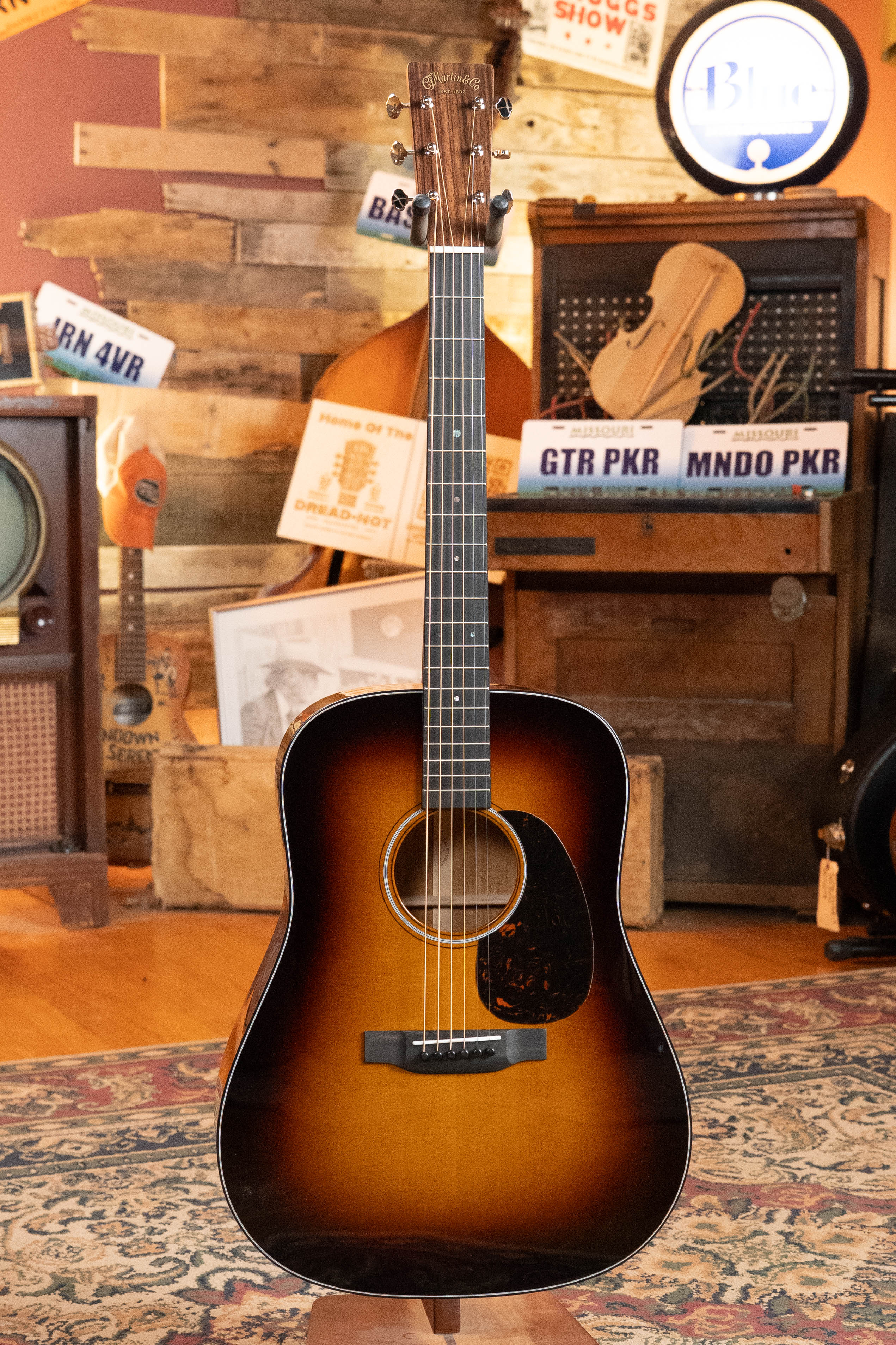 Martin D-18 Spruce/Mahogany 1935 Gloss Sunburst Finish Dreadnought Acoustic Guitar #5454
