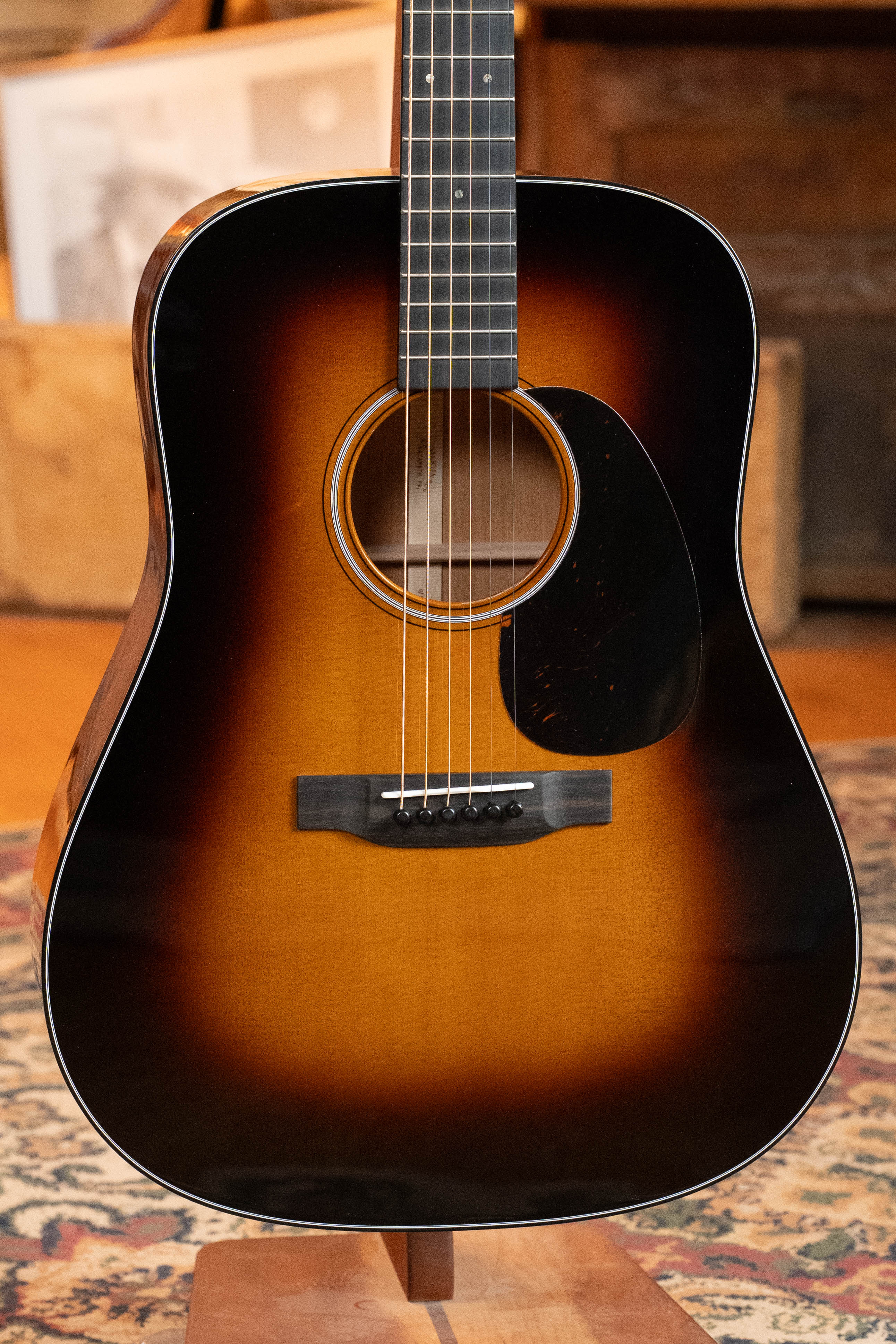 Martin D-18 Spruce/Mahogany 1935 Gloss Sunburst Finish Dreadnought Acoustic Guitar #8004
