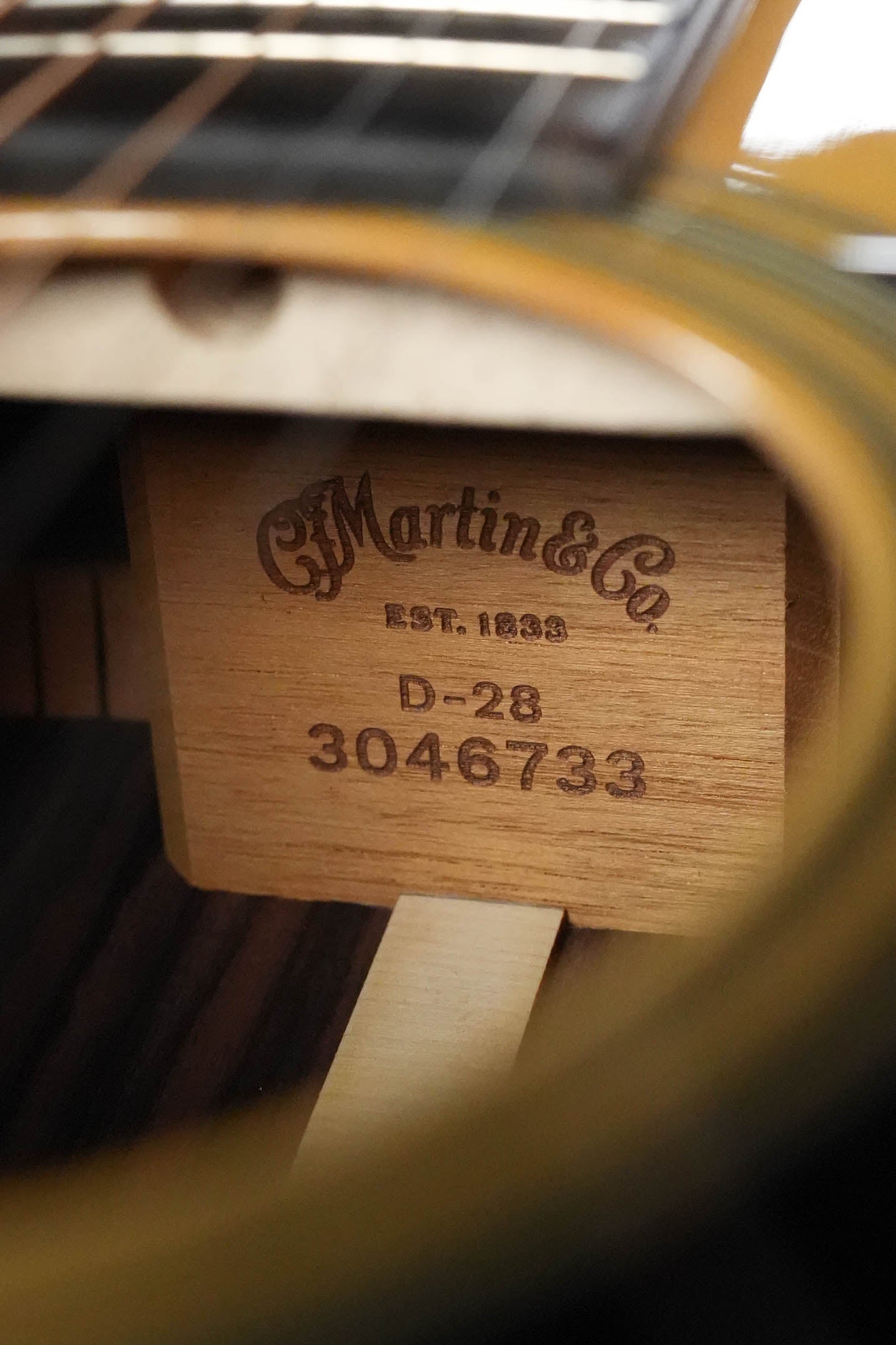 Martin D-28 Gloss Spruce/Rosewood Dreadnought Acoustic Guitar #6733