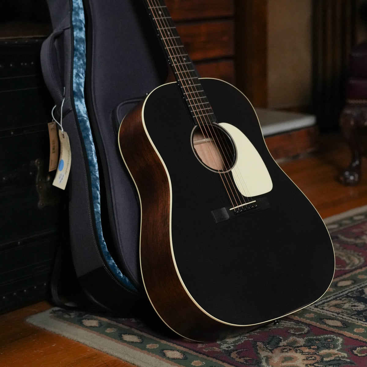 Martin DSS-16E Slope Shoulder Acoustic-Electric Guitar, Black Smoke #4876