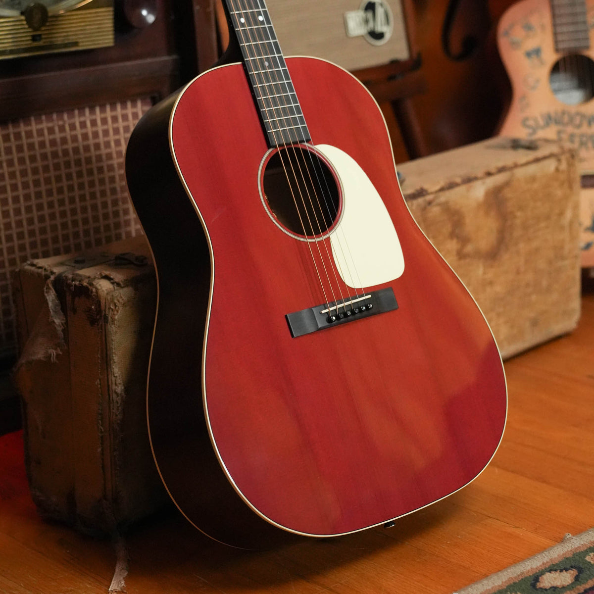Martin DSS-16E Slope Shoulder Acoustic-Electric Guitar, Cherry Cola #4104