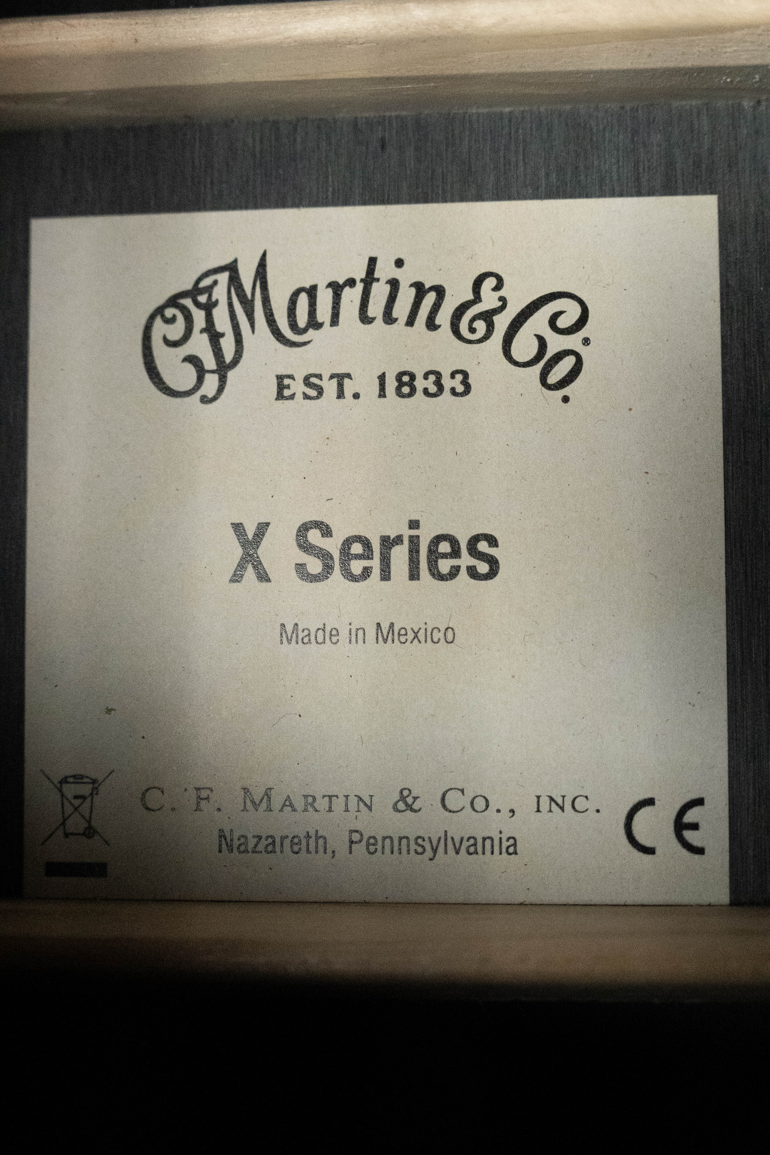 Martin GPC-X1E All Black HPL Grand Performance Cutaway Guitar w/Martin E1 Electronics #1604