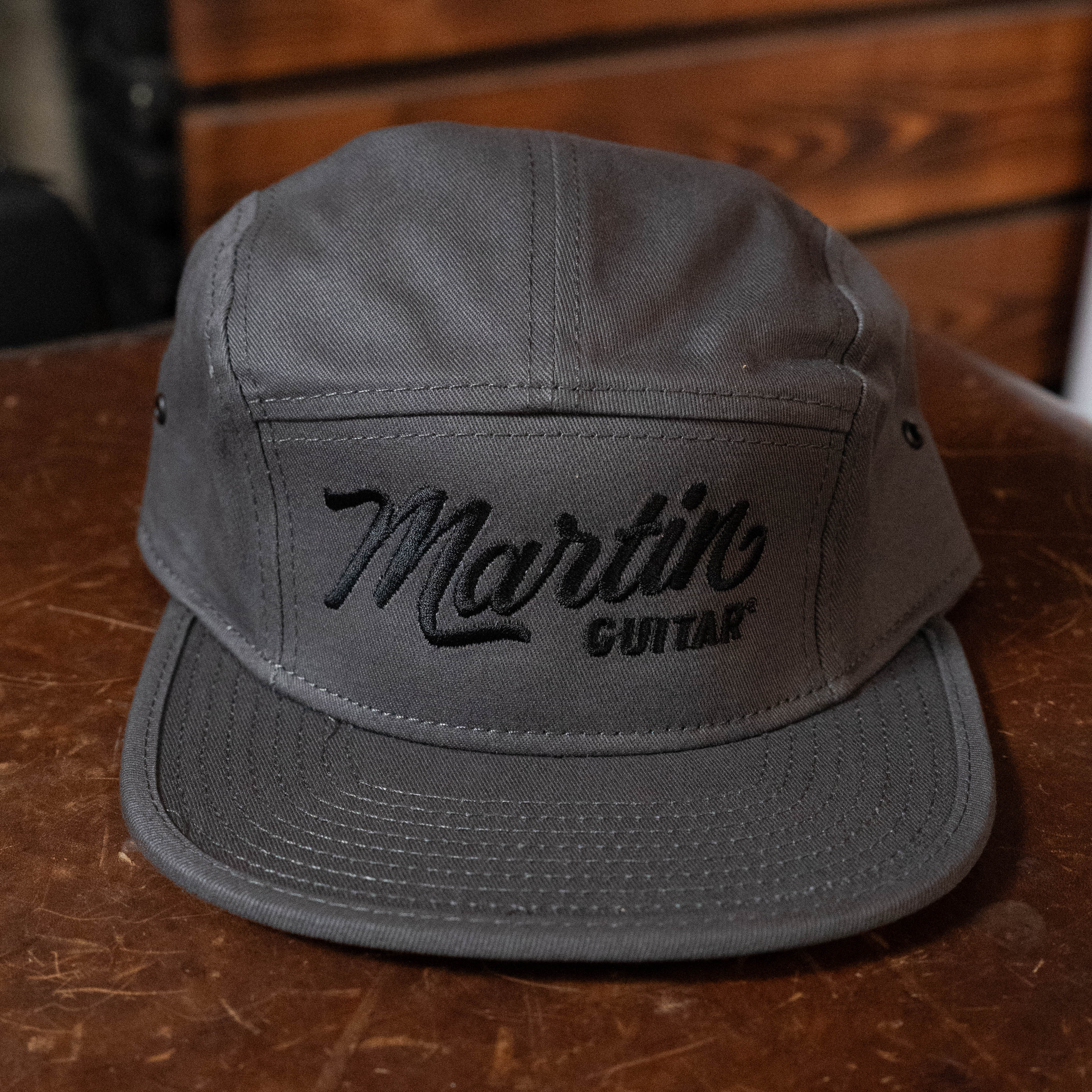 Martin Logo Brushed Cotton Gray Camper Hat