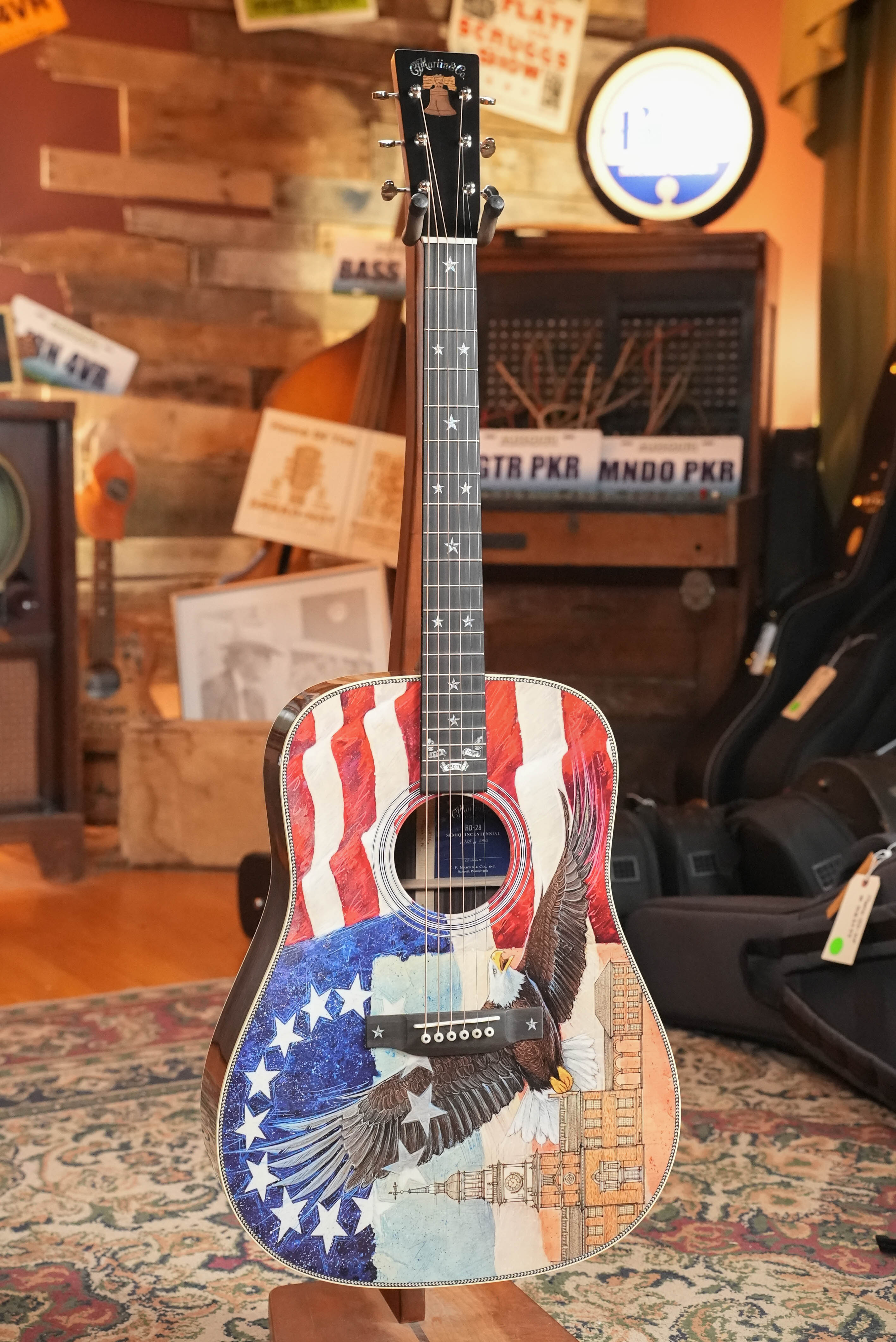 Embargo 7/2/26 - Martin HD-28 Semiquincentennial Limited Edition Custom Ink Design Acoustic Guitar #7873