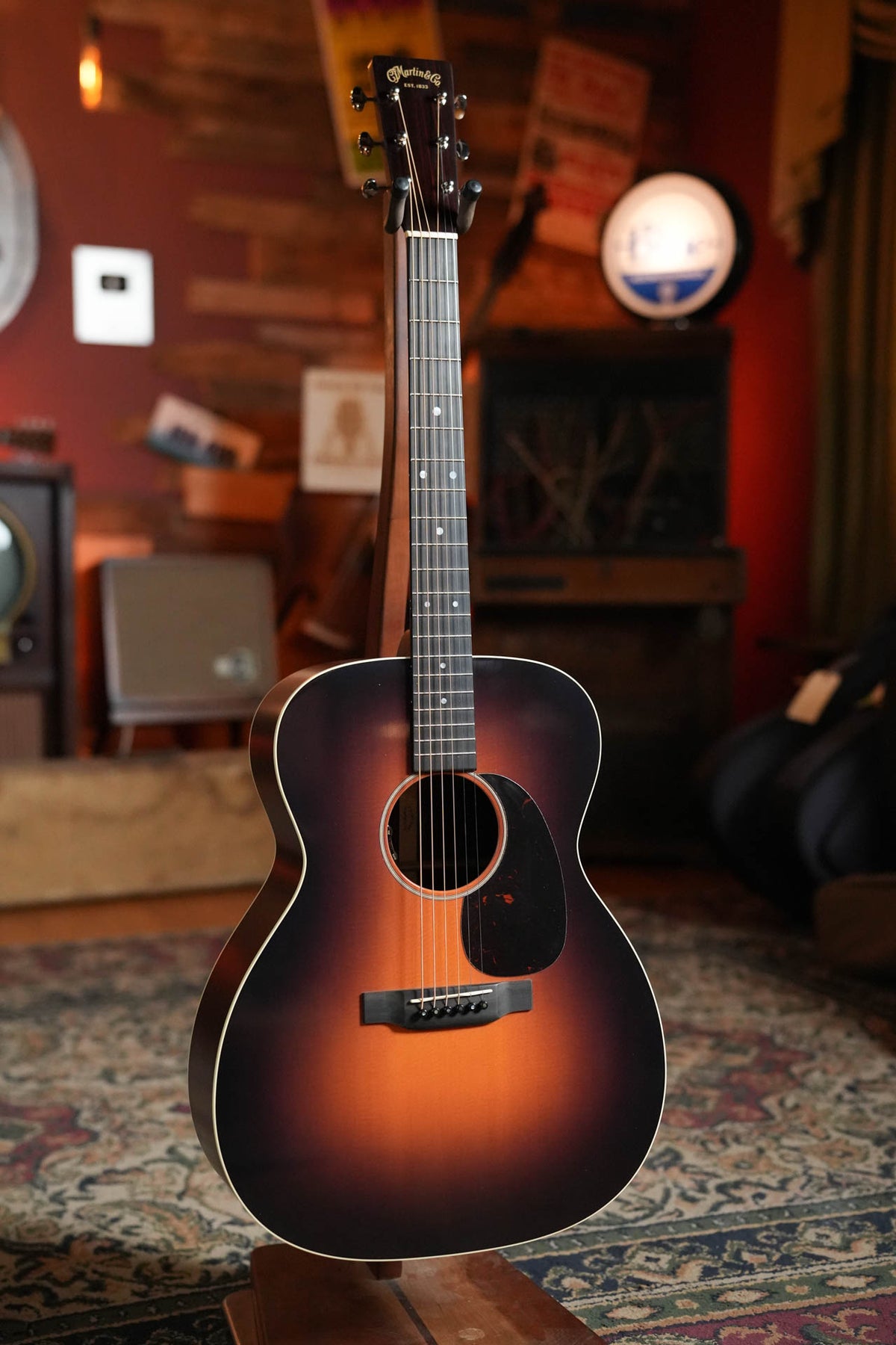 Martin J-16E Jumbo Acoustic-Electric Guitar, 1935 Burst #0589