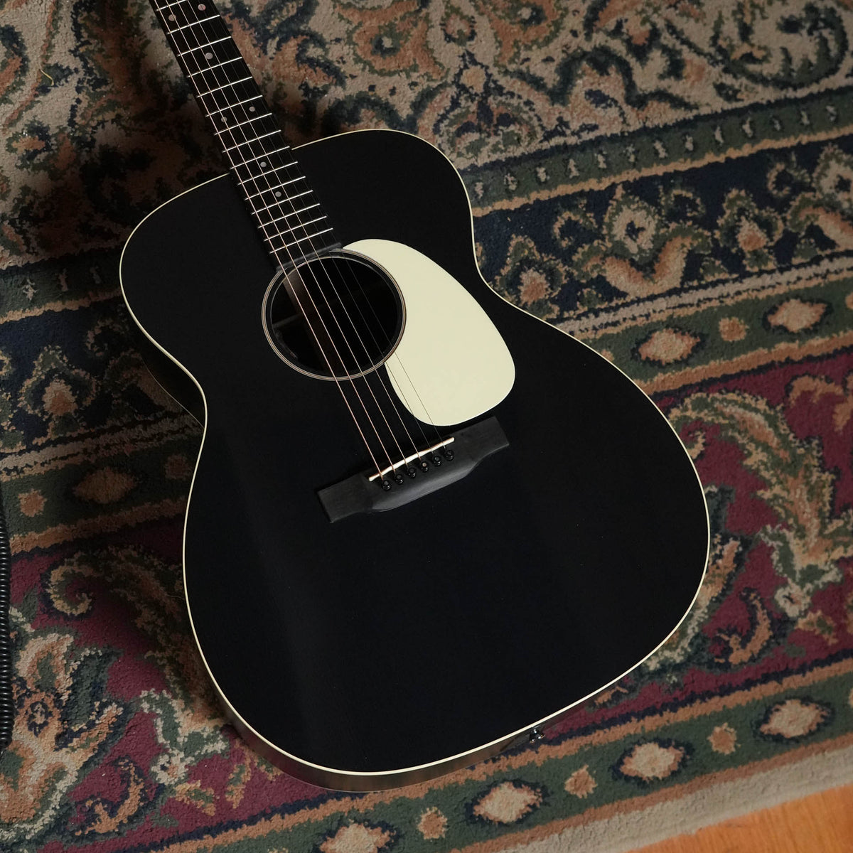 Martin J-16E Jumbo Acoustic-Electric Guitar, Black Smoke #4748