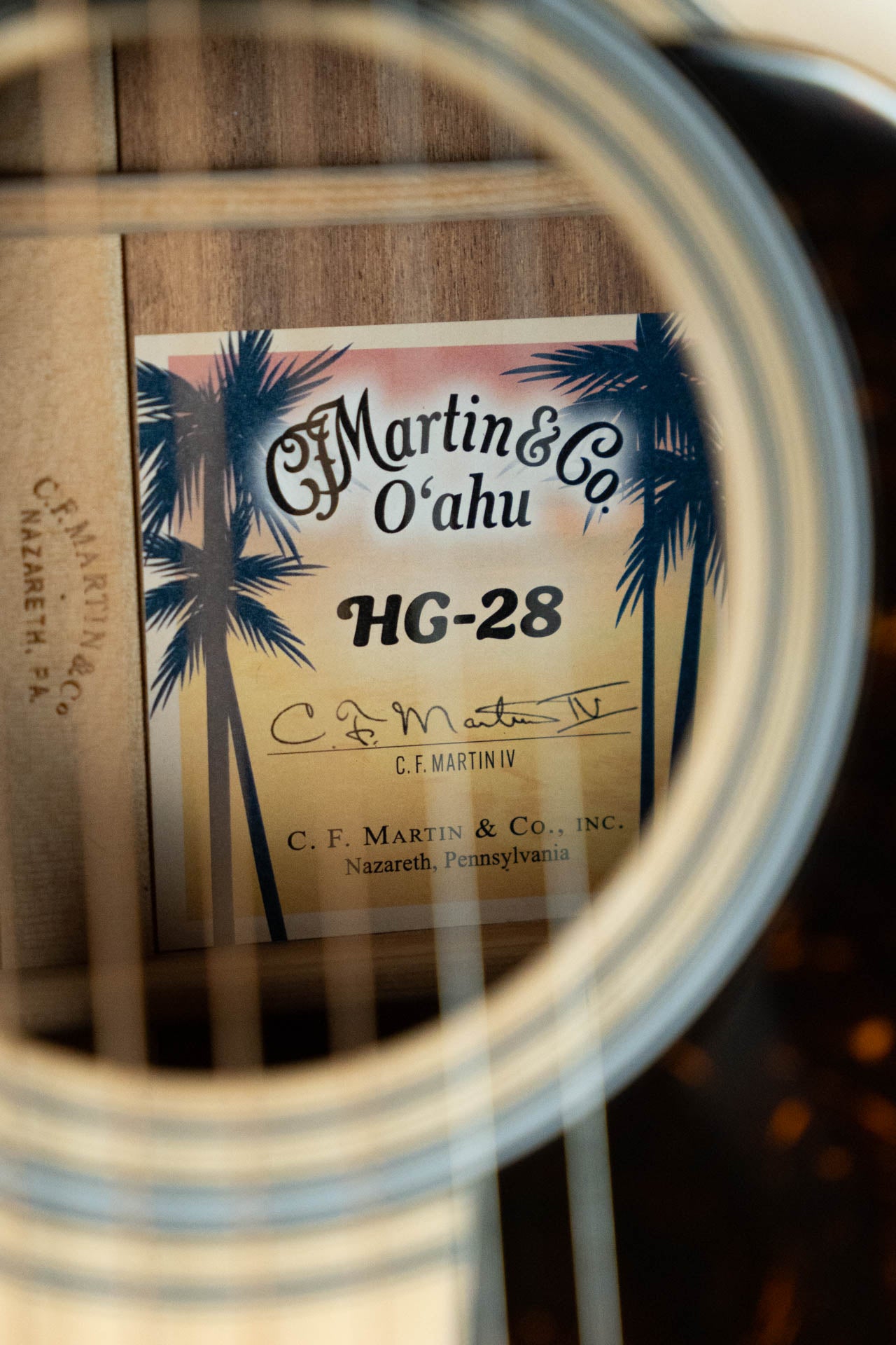 Martin O'ahu HG-28 Spruce/Koa Sloped Shoulder HG Acoustic Guitar #8481