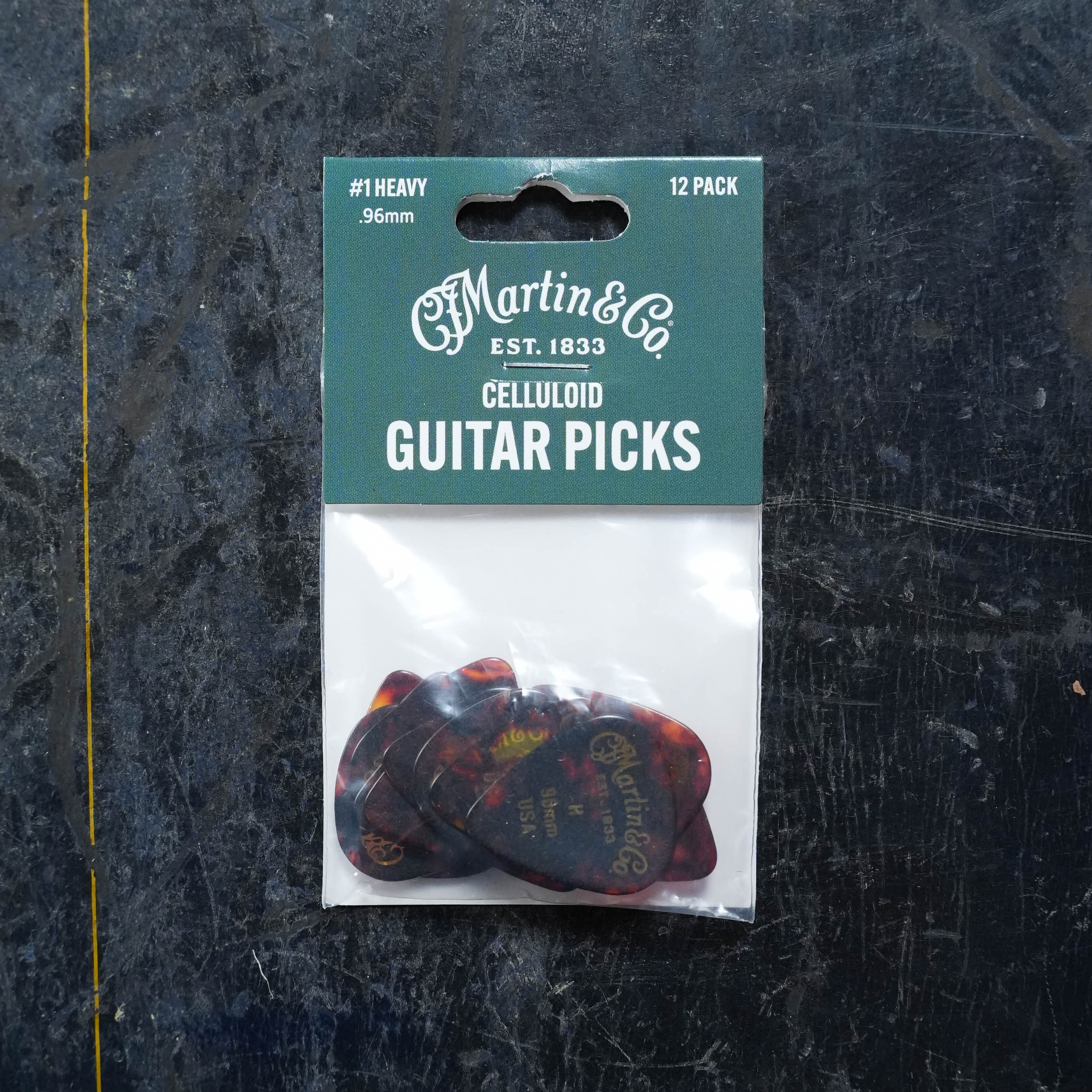 Martin #1 Heavy .96mm Celluloid Guitar Pick Pack