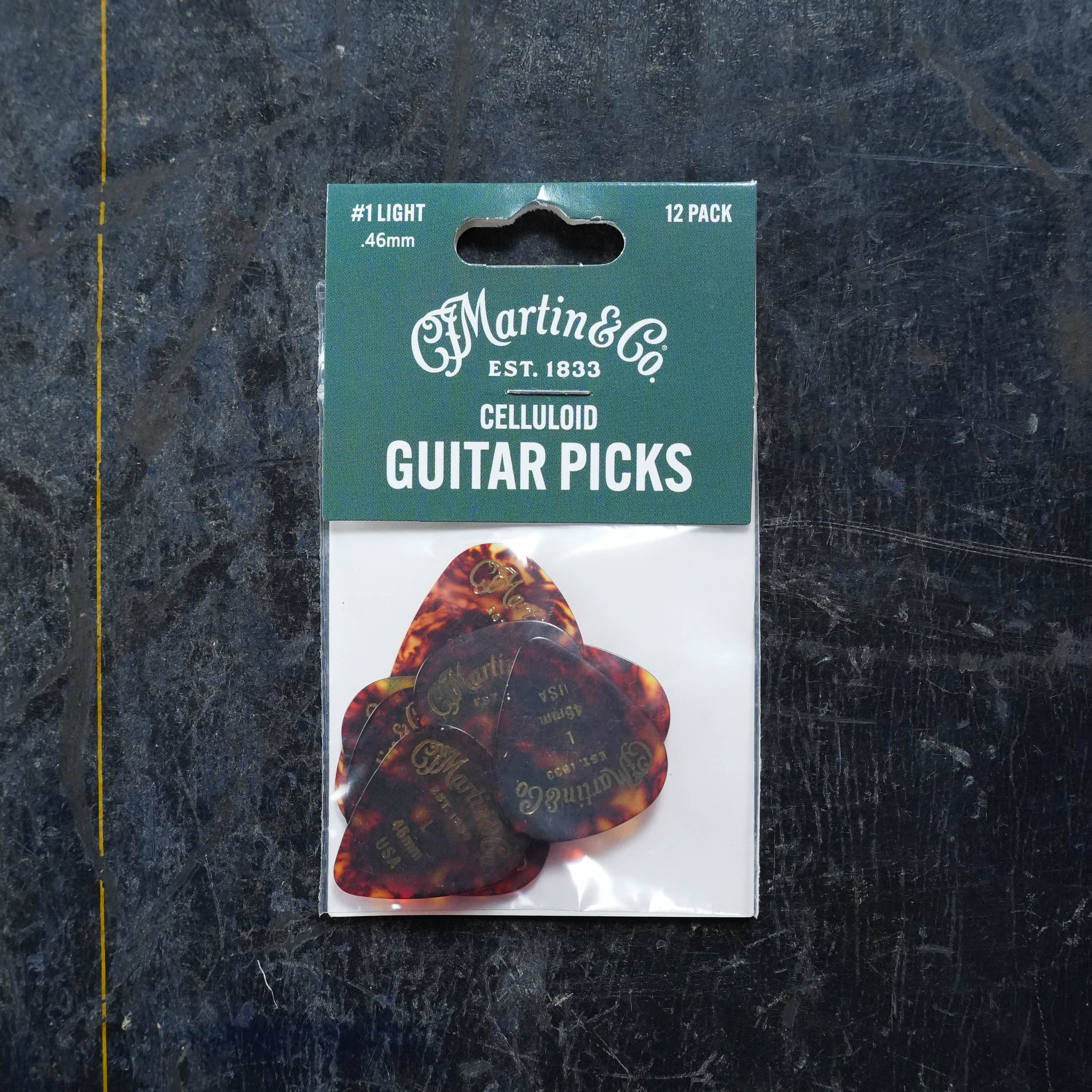 Martin #1 Light .46 Celluloid Guitar Pick Pack