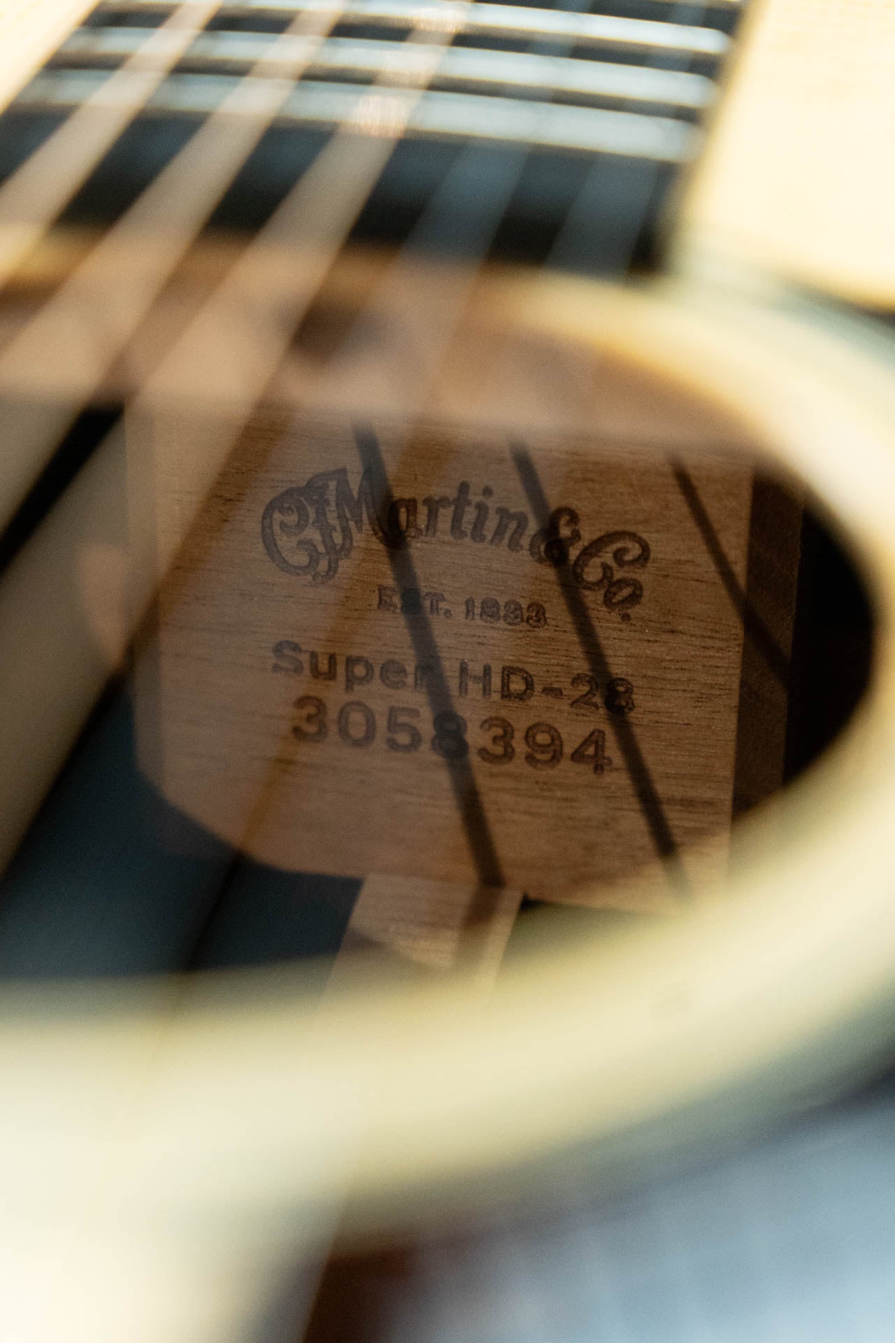Martin Super HD-28 Spruce/Indian Rosewood Dreadnought Acoustic Guitar #8394