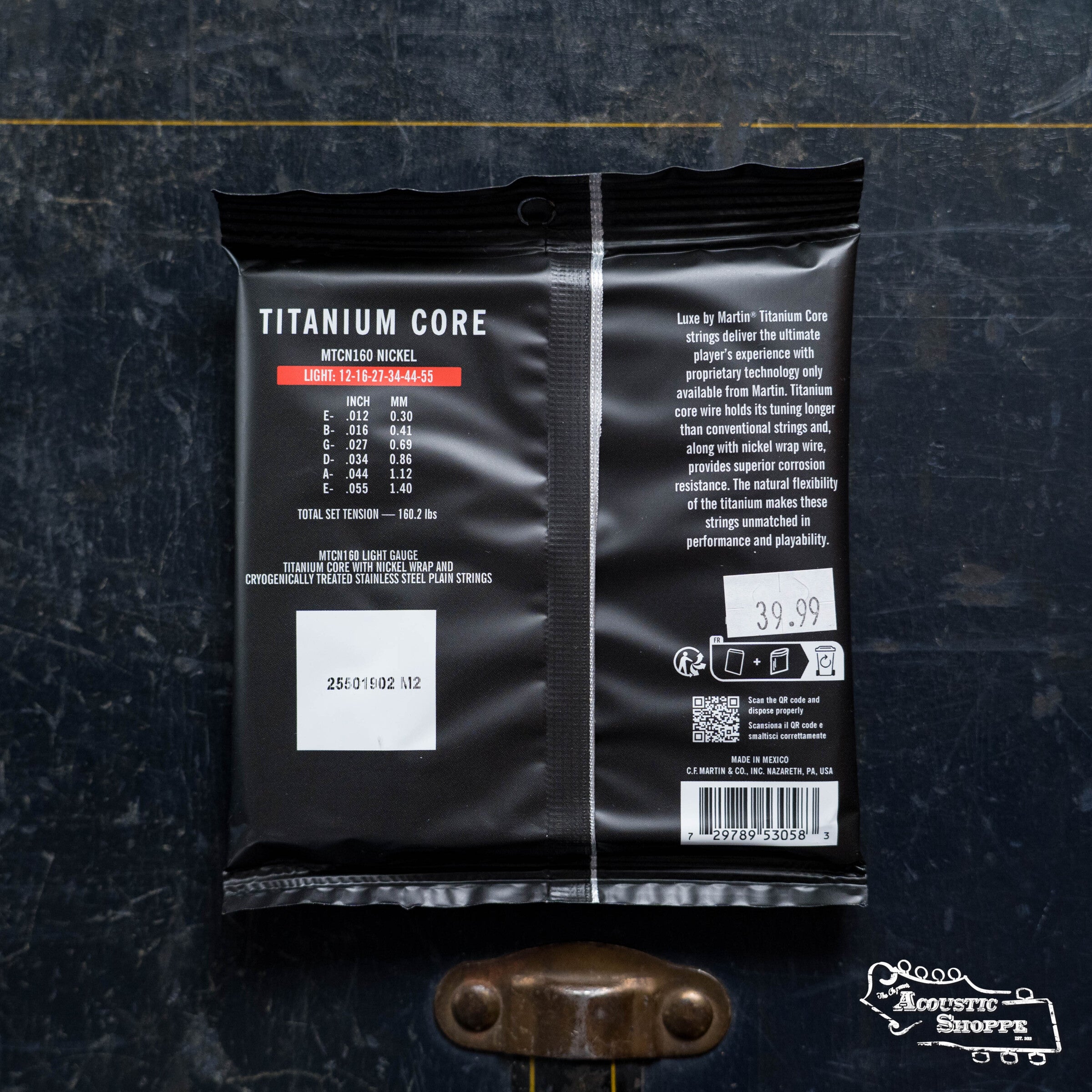 Martin 41MTCN160 Titanium Core Guitar Strings