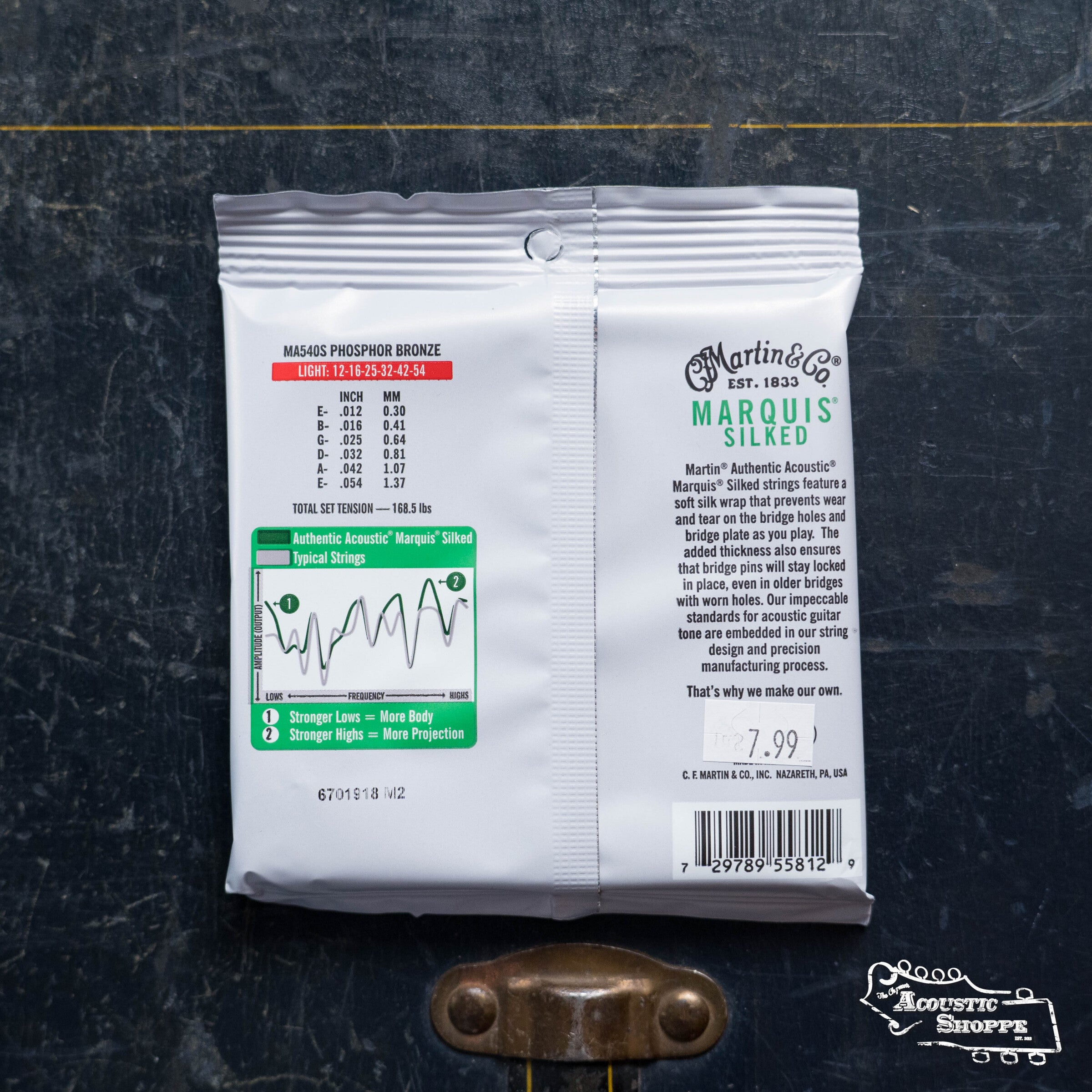 Martin Authentic Light Marquis Silked Guitar Strings - Phosphor Bronze