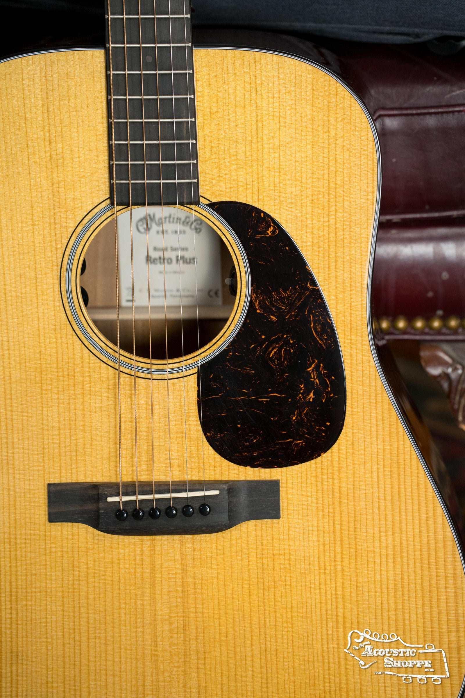 *New 2025 Model* Martin DE Retro Plus Torrefied Spruce/Mahogany Dreadnought Guitar w/Martin Electronics #0809