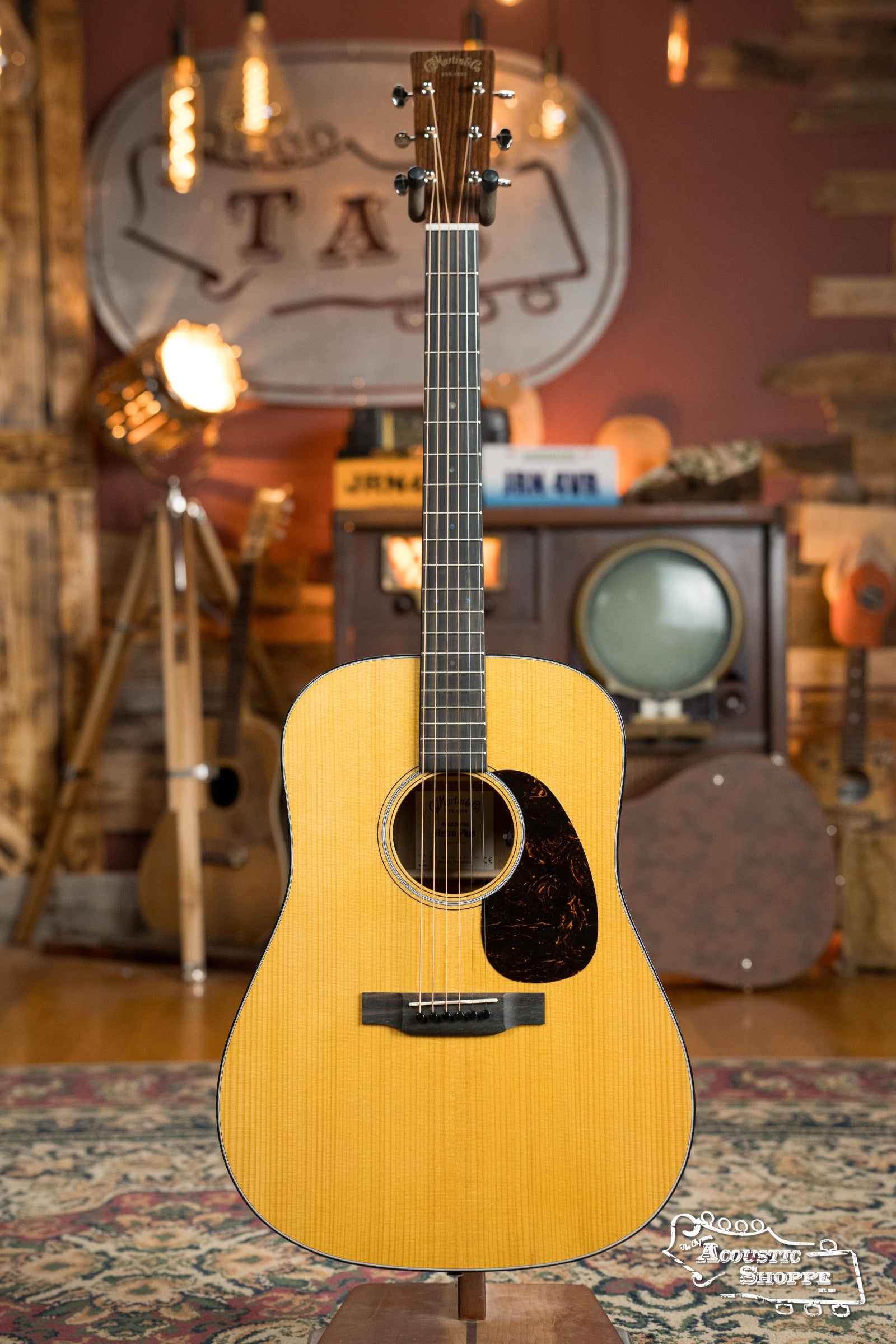 *New 2025 Model* Martin DE Retro Plus Torrefied Spruce/Mahogany Dreadnought Guitar w/Martin Electronics #0809