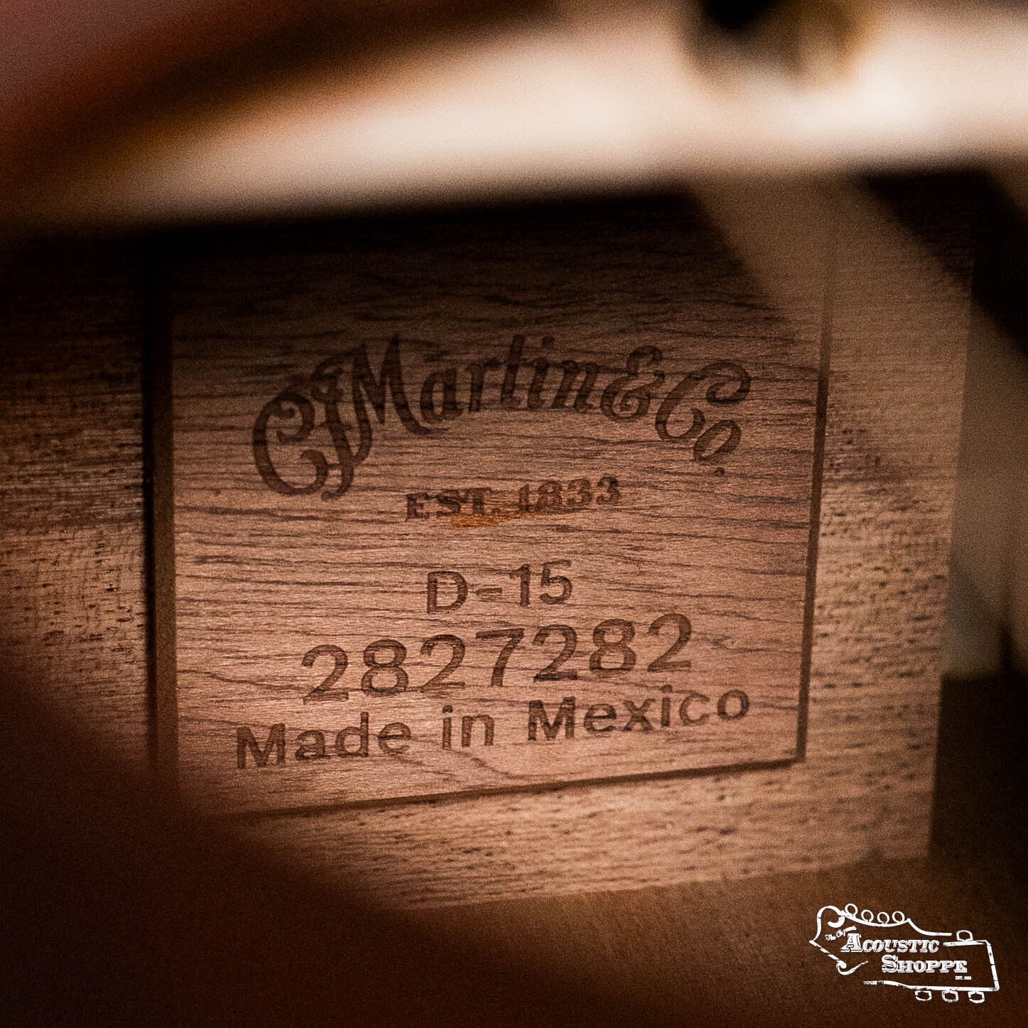 Martin D-15E Indian Plantation Mahogany/Sapele Dreadnought Guitar w/Martin E-1 Pickup #7282