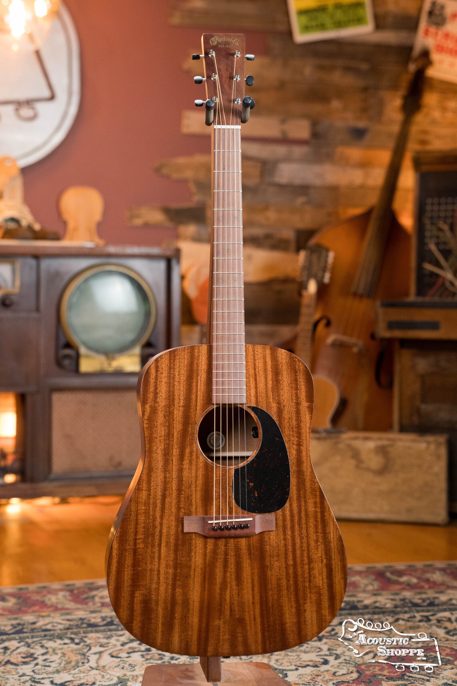 Martin D-15E Indian Plantation Mahogany/Sapele Dreadnought Guitar w/Martin E-1 Pickup #7282