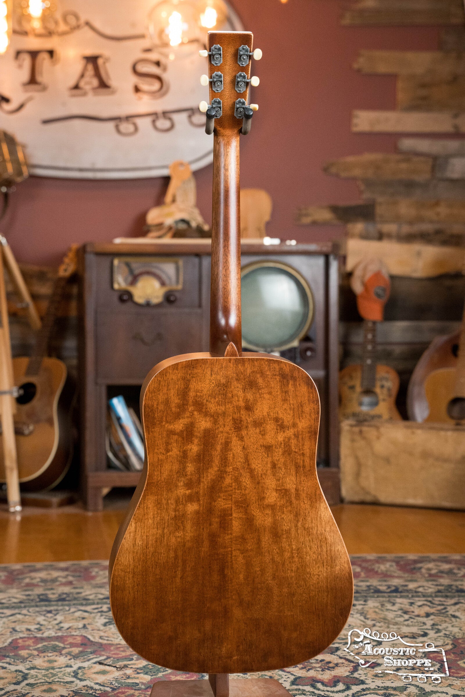 Martin D-15M StreetMaster® All Mahogany Satin Slope Shoulder Dreadnought Guitar w/Mahogany Burst Top Color #0046