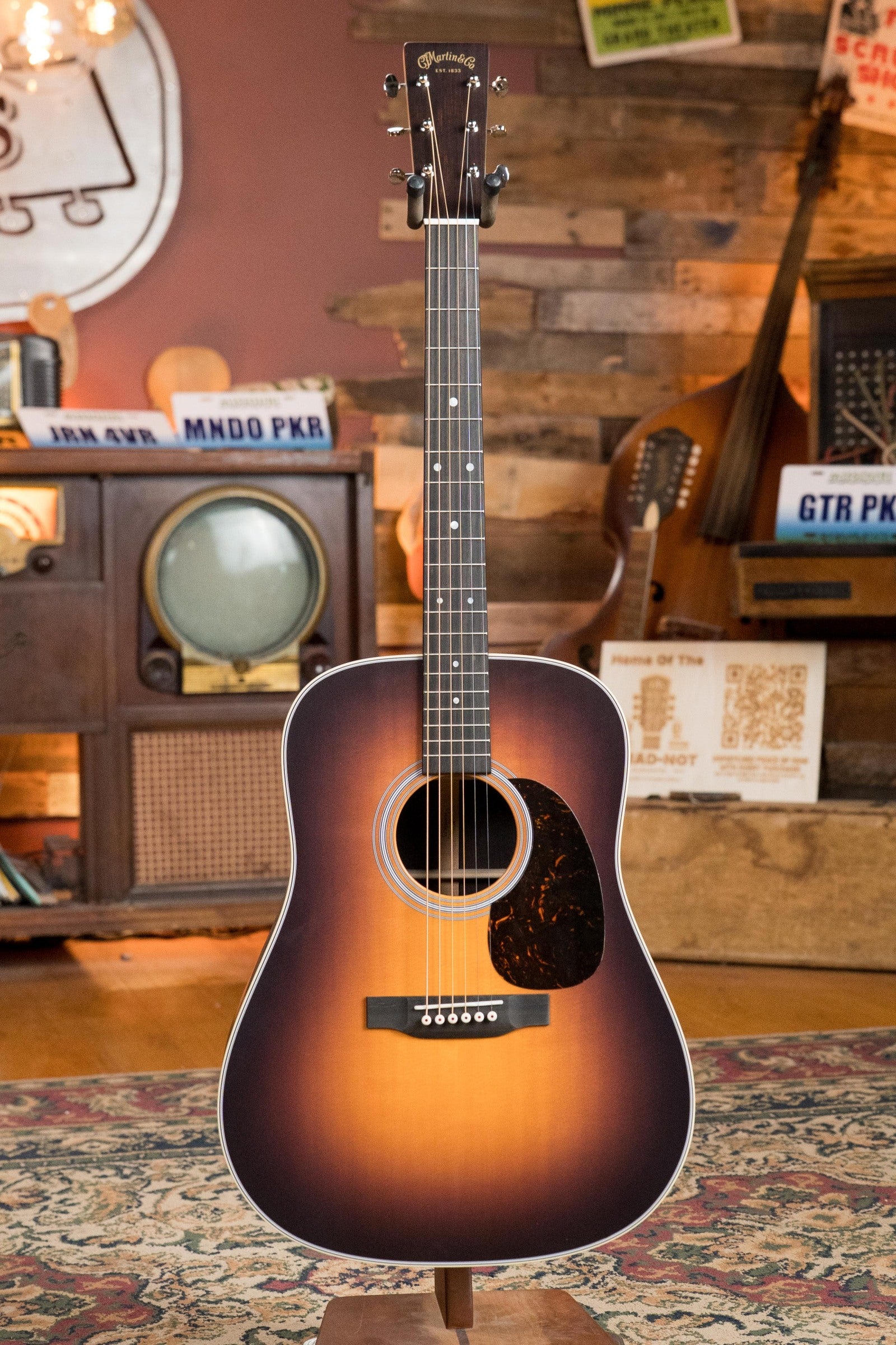 Martin D-28 1935 Satin Sunburst Spruce/Rosewood Dreadnought Acoustic Guitar #9887