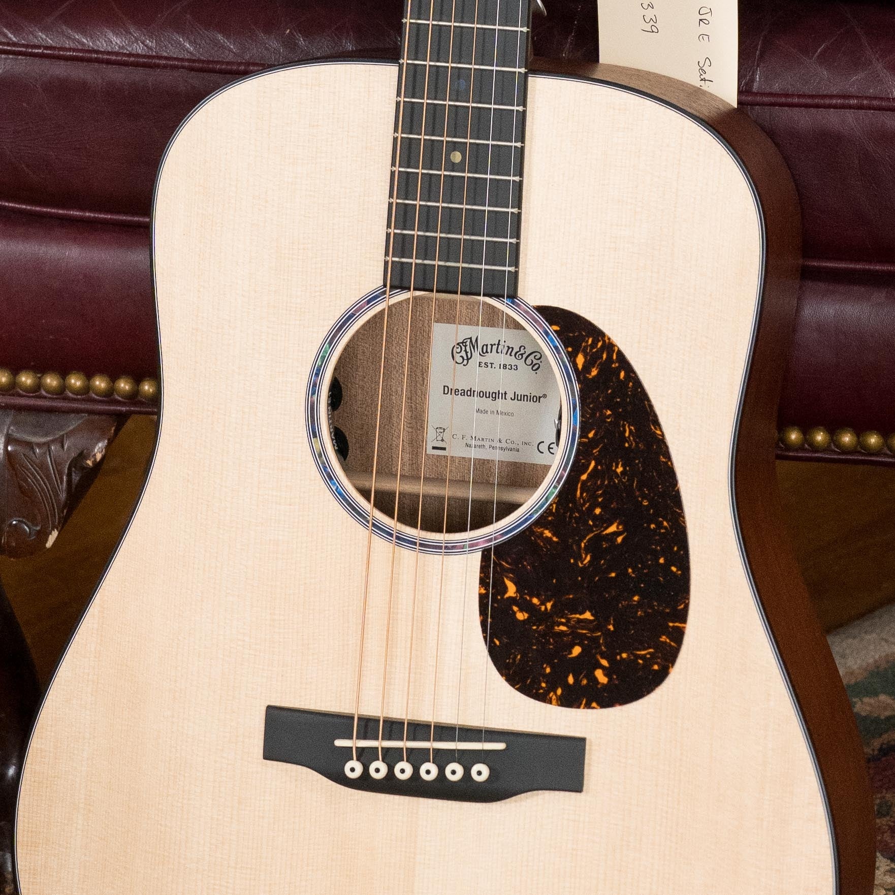 Martin D Jr-E Satin Spruce/Sapele Dreadnought Guitar w/Martin Electronics #2339