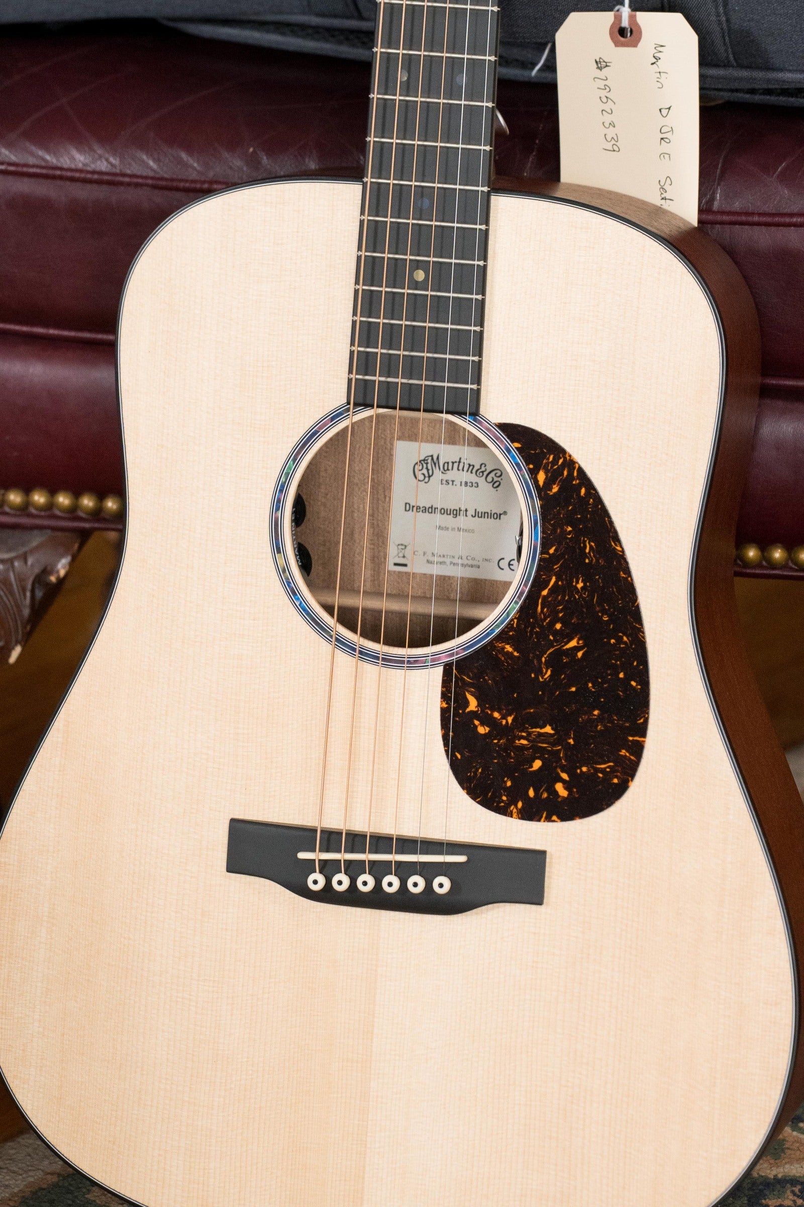 Martin D Jr-E Satin Spruce/Sapele Dreadnought Guitar w/Martin Electronics #2339