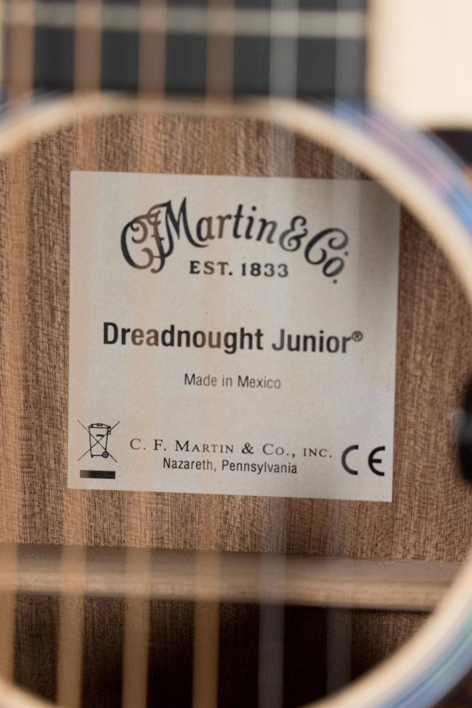 Martin D Jr-E Satin Spruce/Sapele Dreadnought Guitar w/Martin Electronics #2339