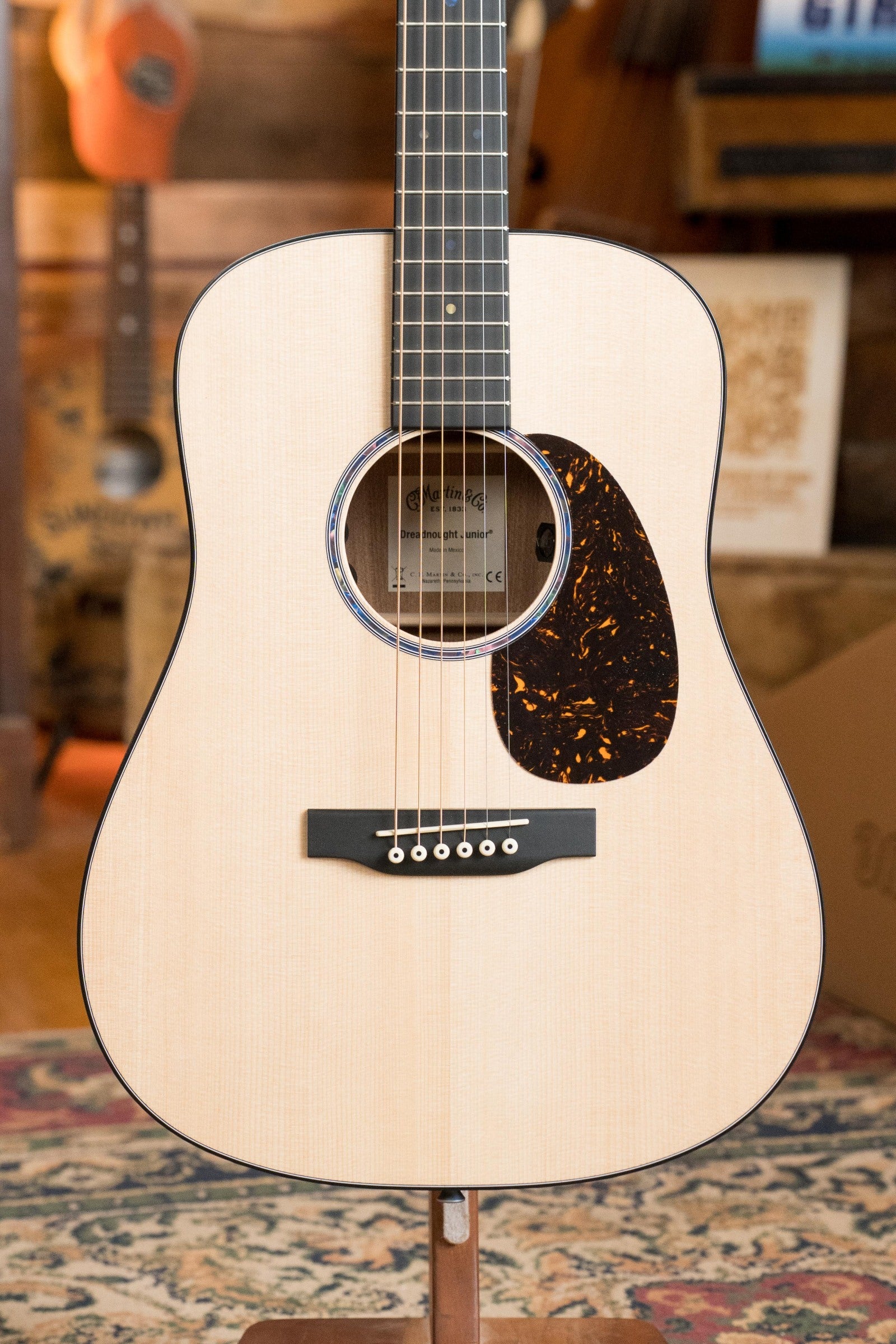 Martin D Jr-E Satin Spruce/Sapele Dreadnought Guitar w/Martin Electronics #2339