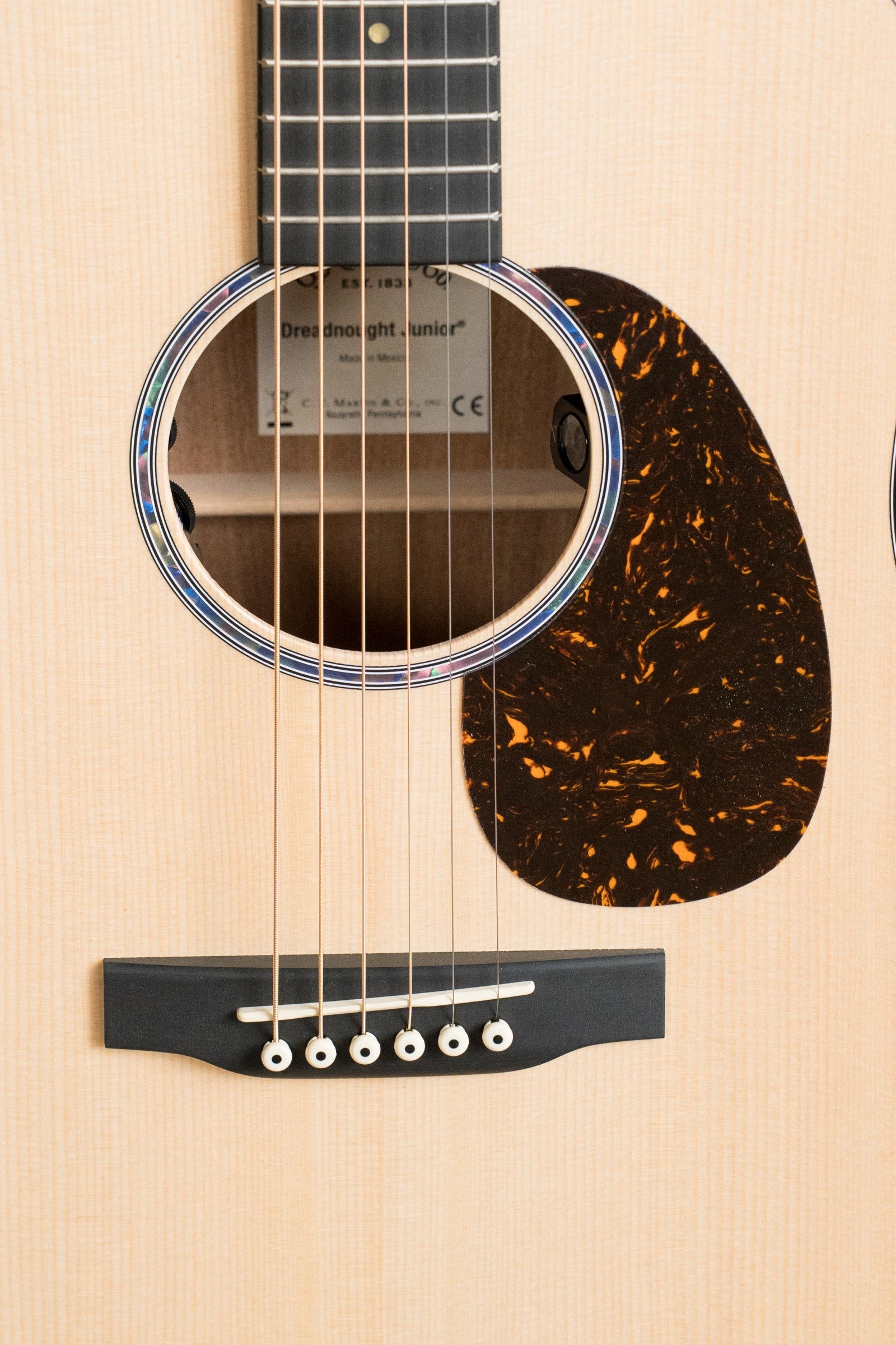 Martin D Jr-E Satin Spruce/Sapele Dreadnought Guitar w/Martin Electronics #2339