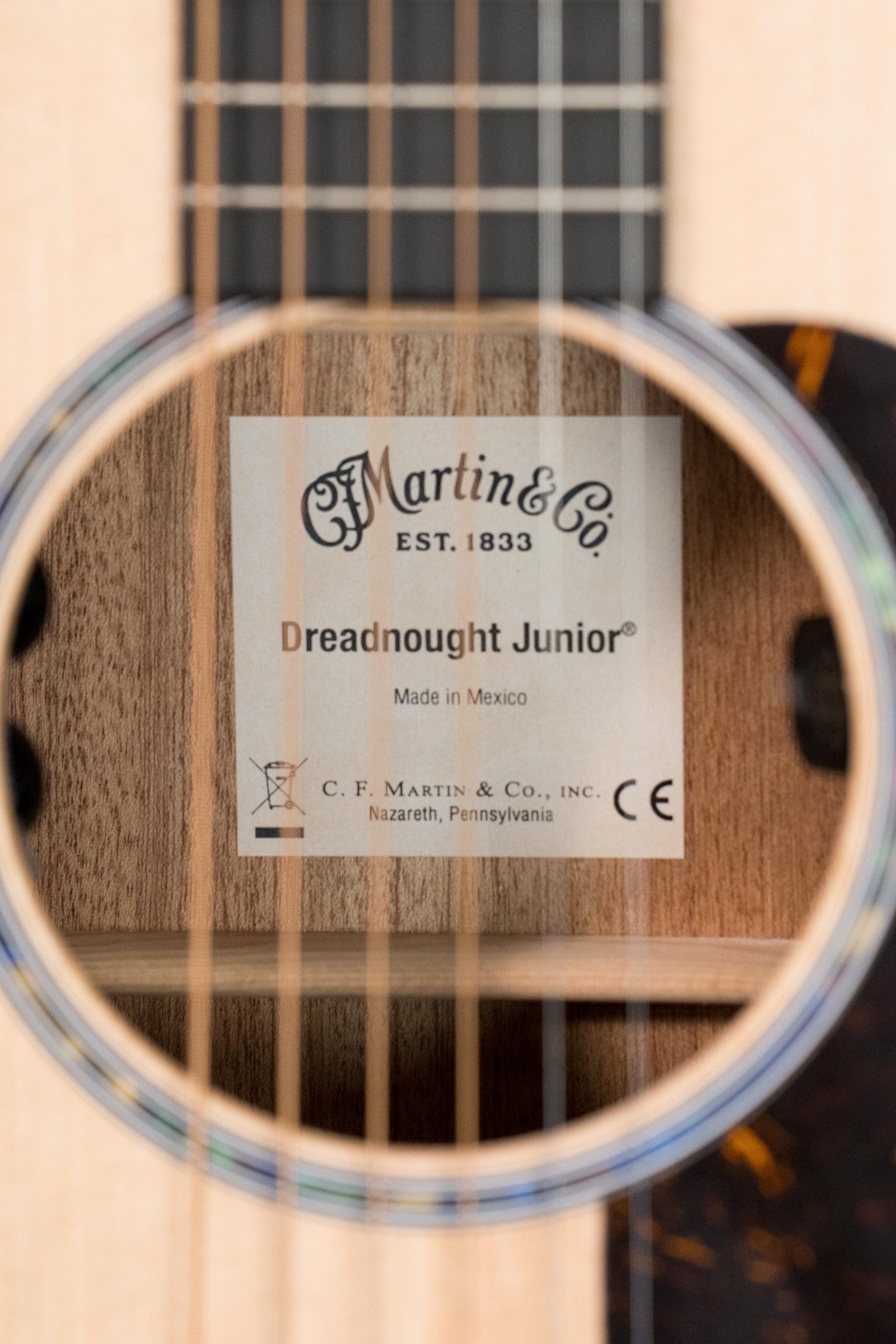 Martin D Jr-E Satin Spruce/Sapele Dreadnought Guitar w/Martin Electronics #2340