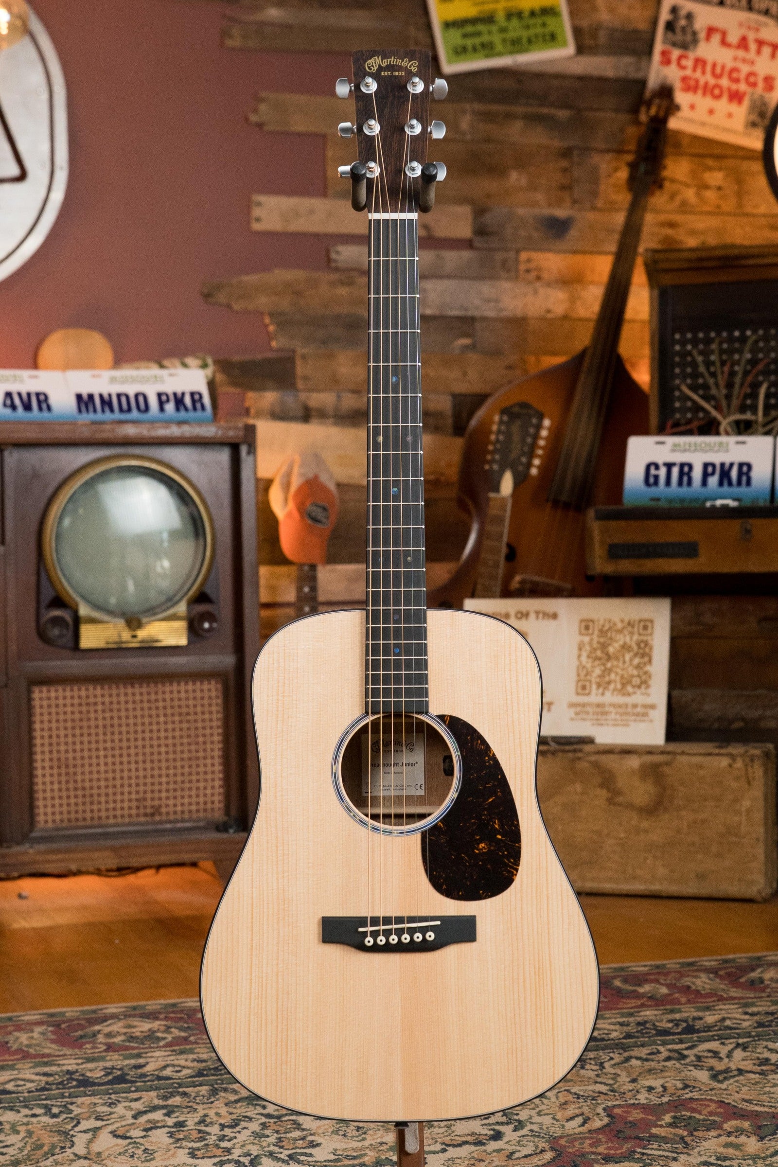 Martin D Jr-E Satin Spruce/Sapele Dreadnought Guitar w/Martin Electronics #2340