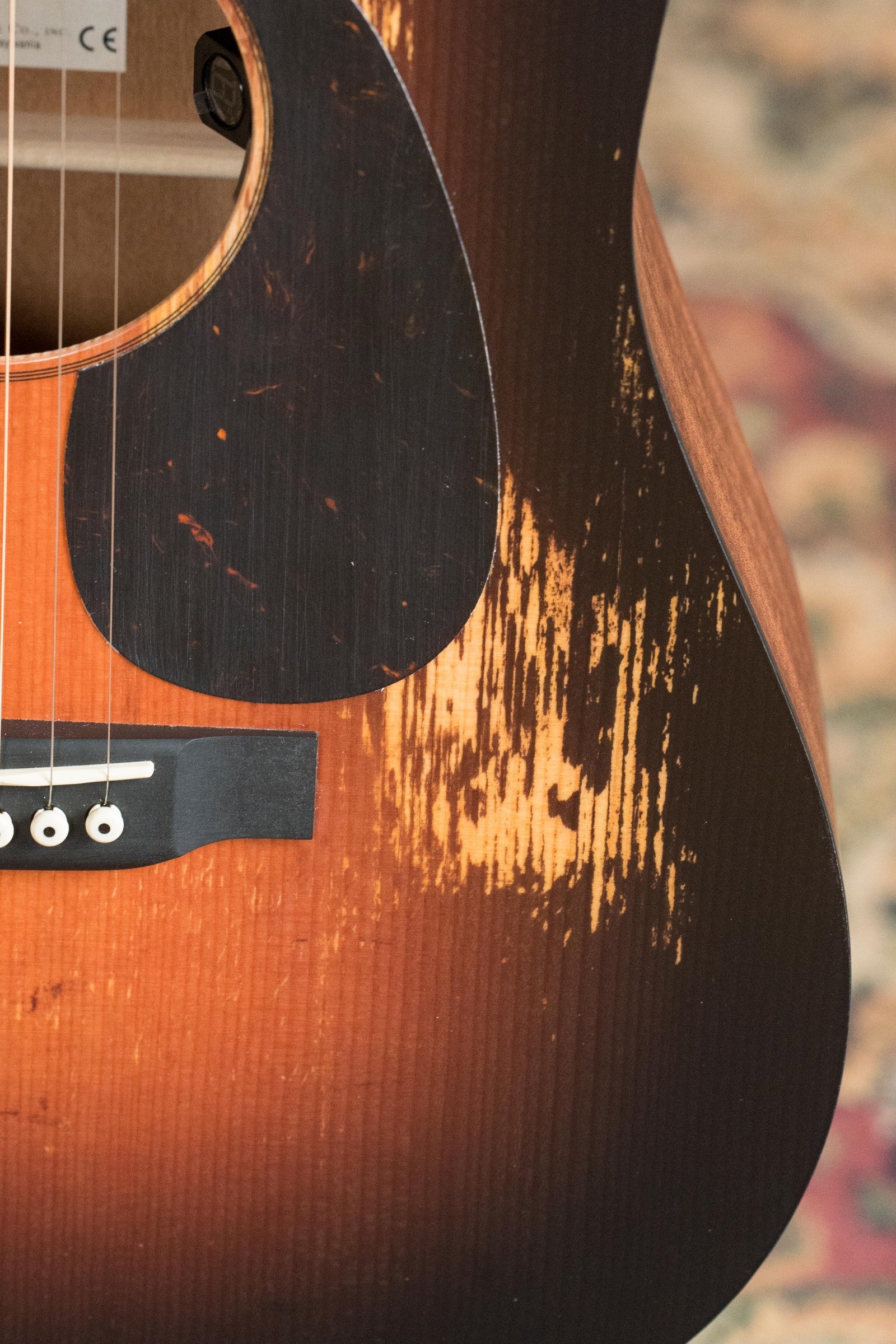 *New 2025 Model* Martin D Jr E Streetlegend Burst Spruce/Sapele Aged-Look Dreadnought Guitar w/Martin Electronics #3866