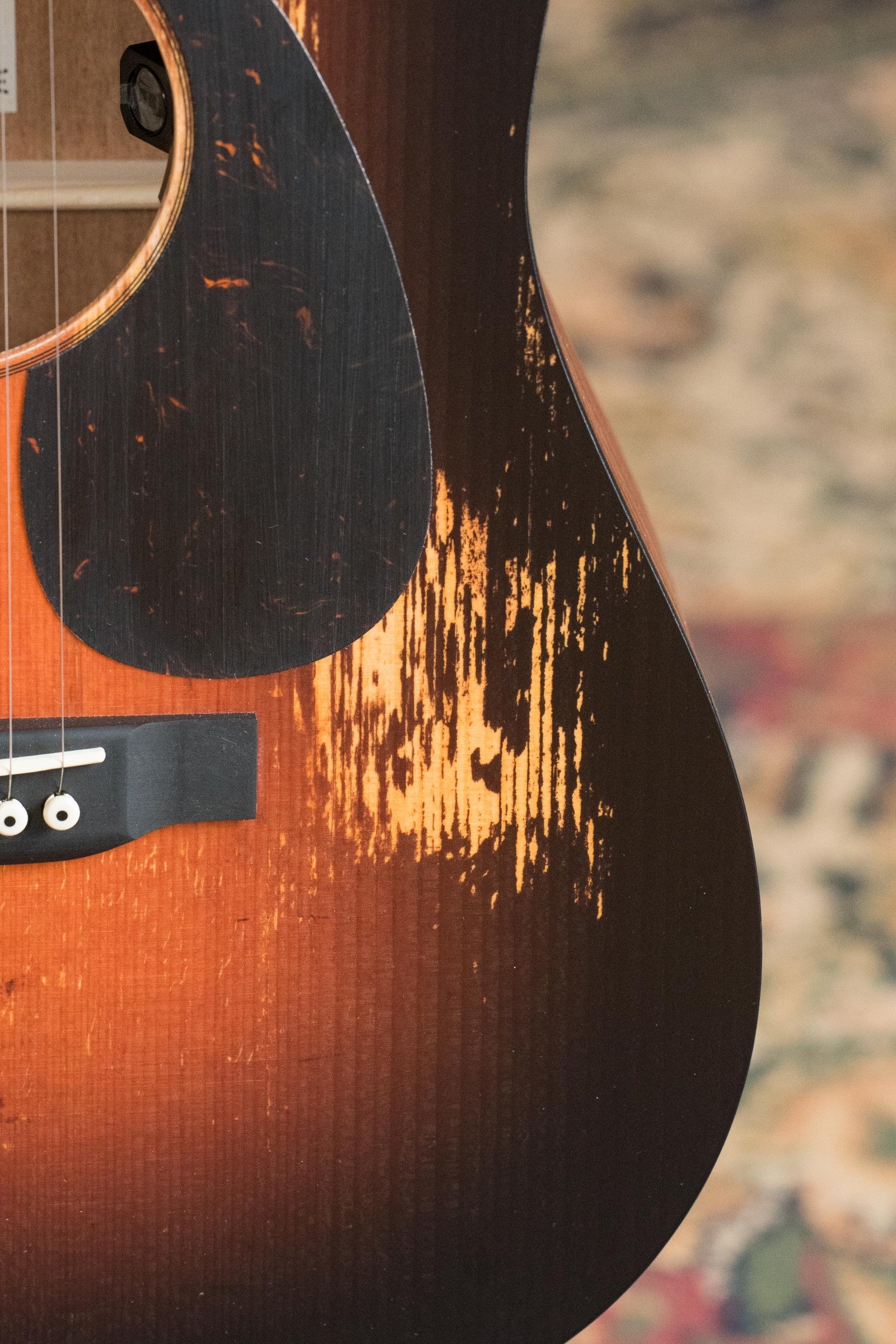 *New 2025 Model* Martin D Jr E Streetlegend Burst Spruce/Sapele Aged-Look Dreadnought Guitar w/Martin Electronics #3868