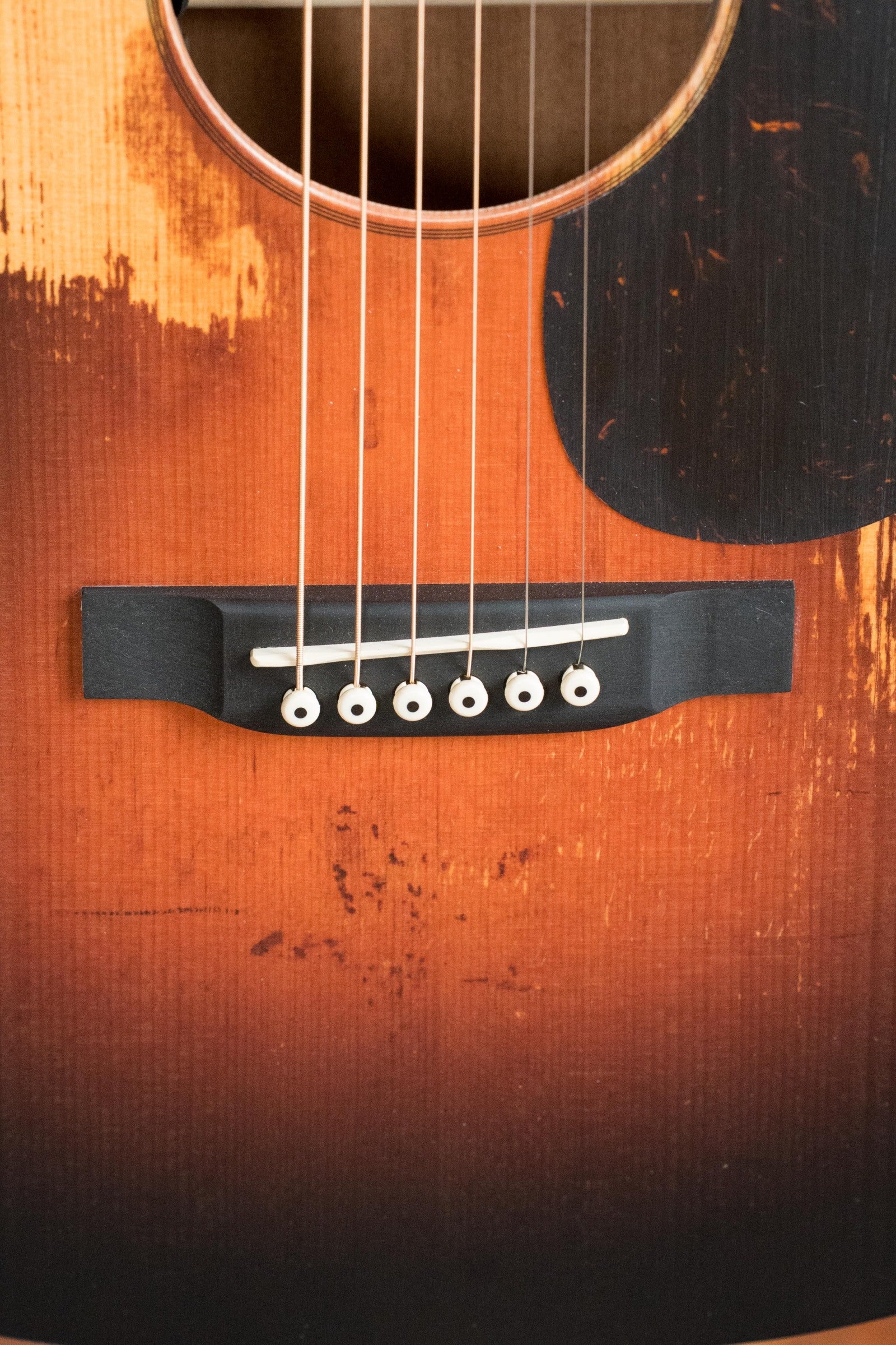 *New 2025 Model* Martin D Jr E Streetlegend Burst Spruce/Sapele Aged-Look Dreadnought Guitar w/Martin Electronics #3868