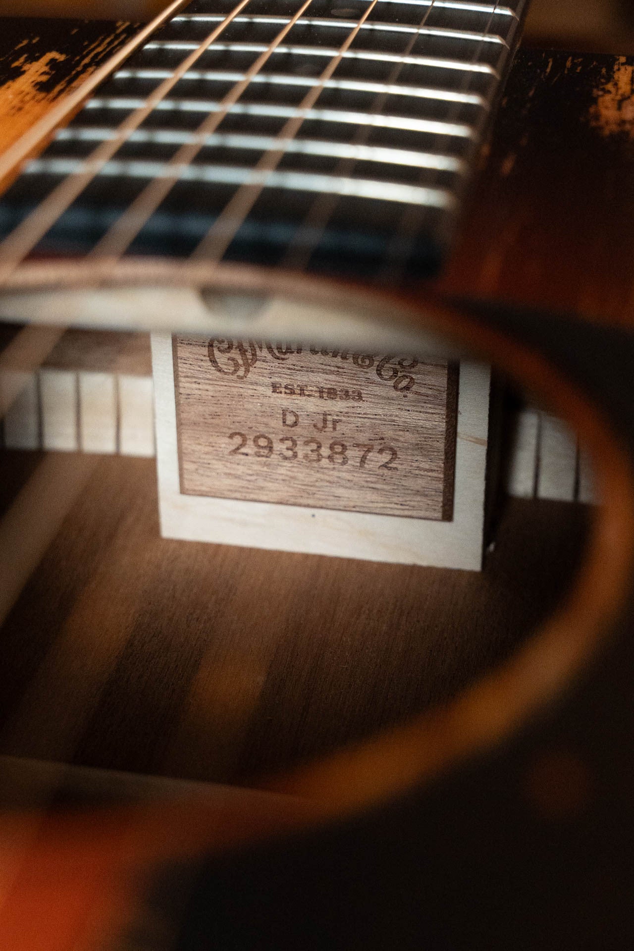 Martin D Jr E Streetlegend Burst Spruce/Sapele Aged-Look Dreadnought Guitar w/Martin Electronics #3872