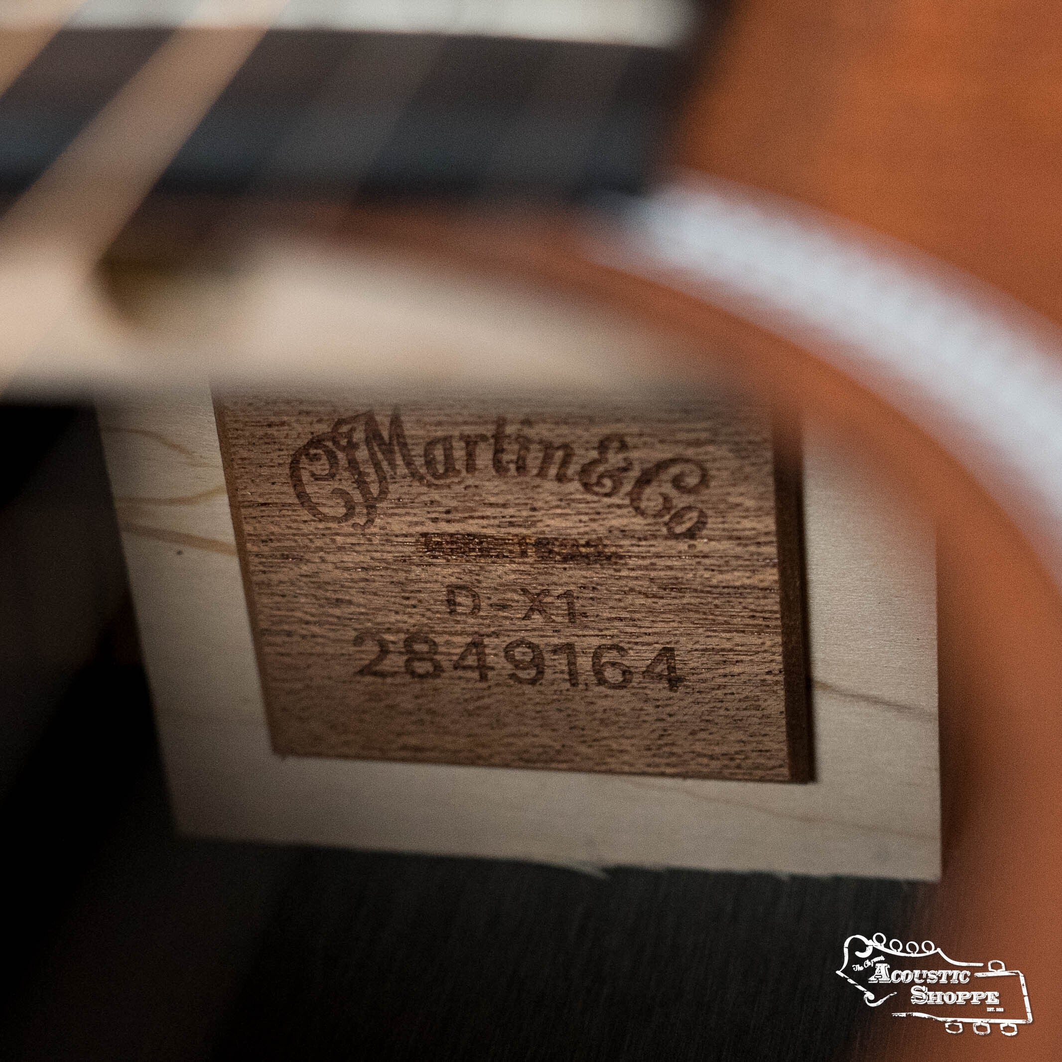 Martin D-X1E All HPL Figured Mahogany Dreadnought Guitar w/Martin E-1 Pickup #9164