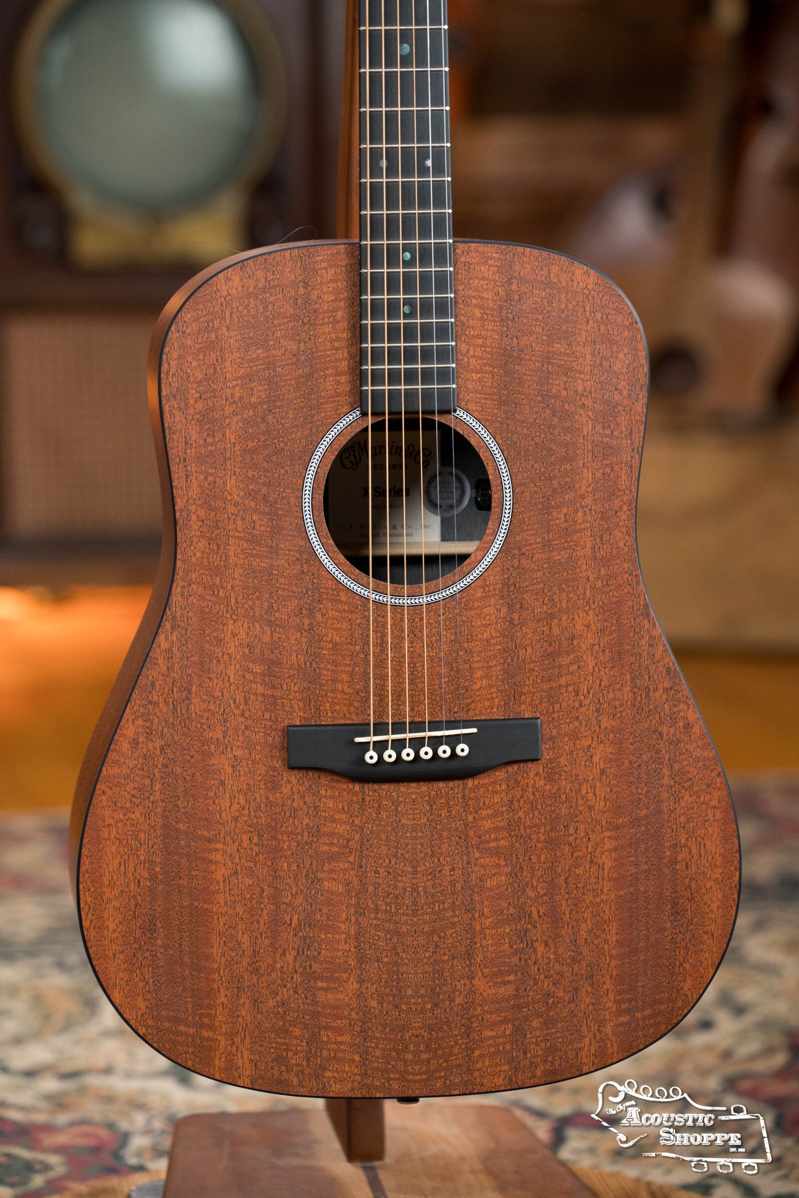 Martin D-X1E All HPL Figured Mahogany Dreadnought Guitar w/Martin E-1 Pickup #9164