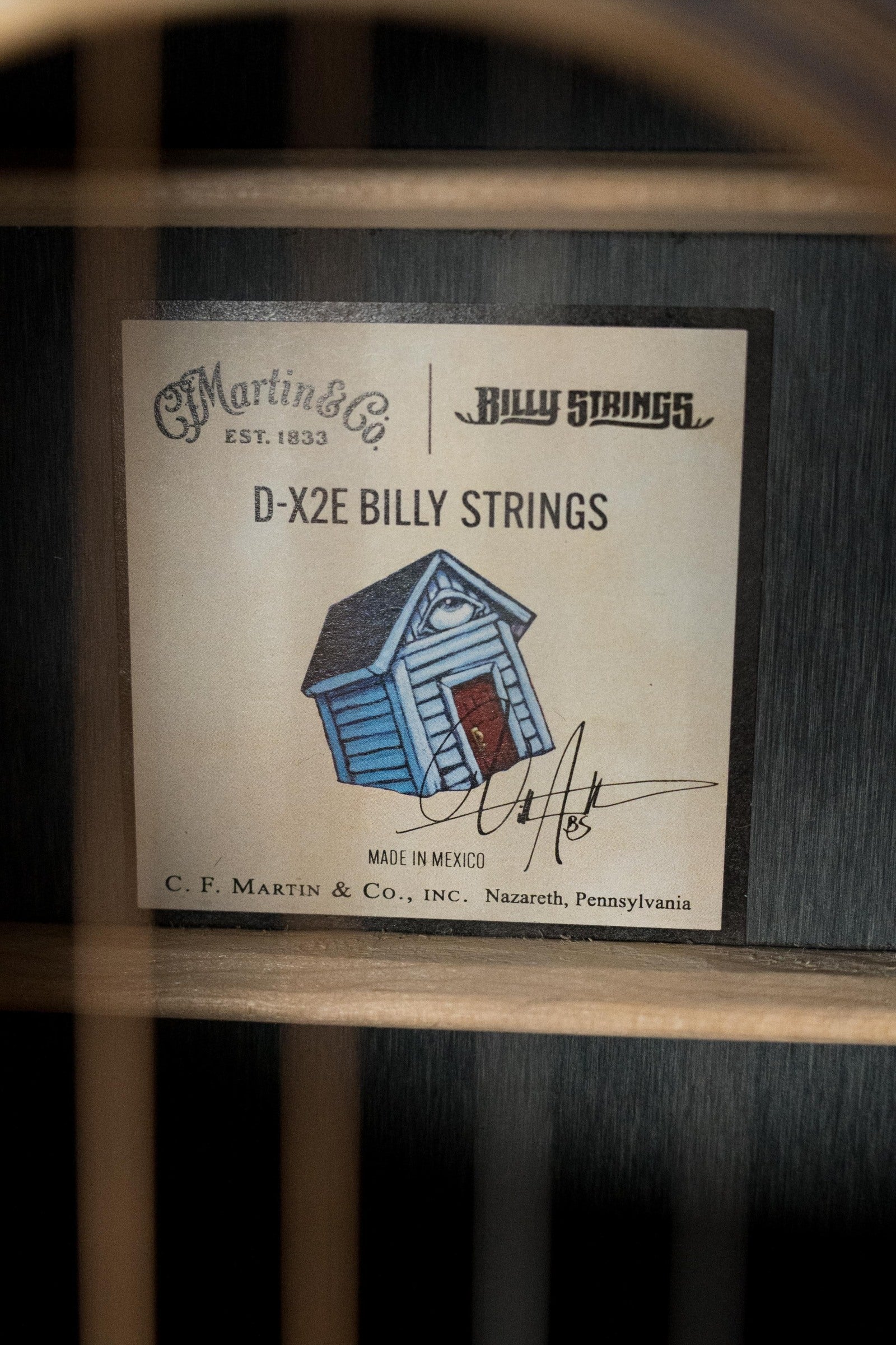 Martin D-X2E Billy Strings Spruce/HPL Rosewood Dreadnought Guitar w/Martin Electronics #7010