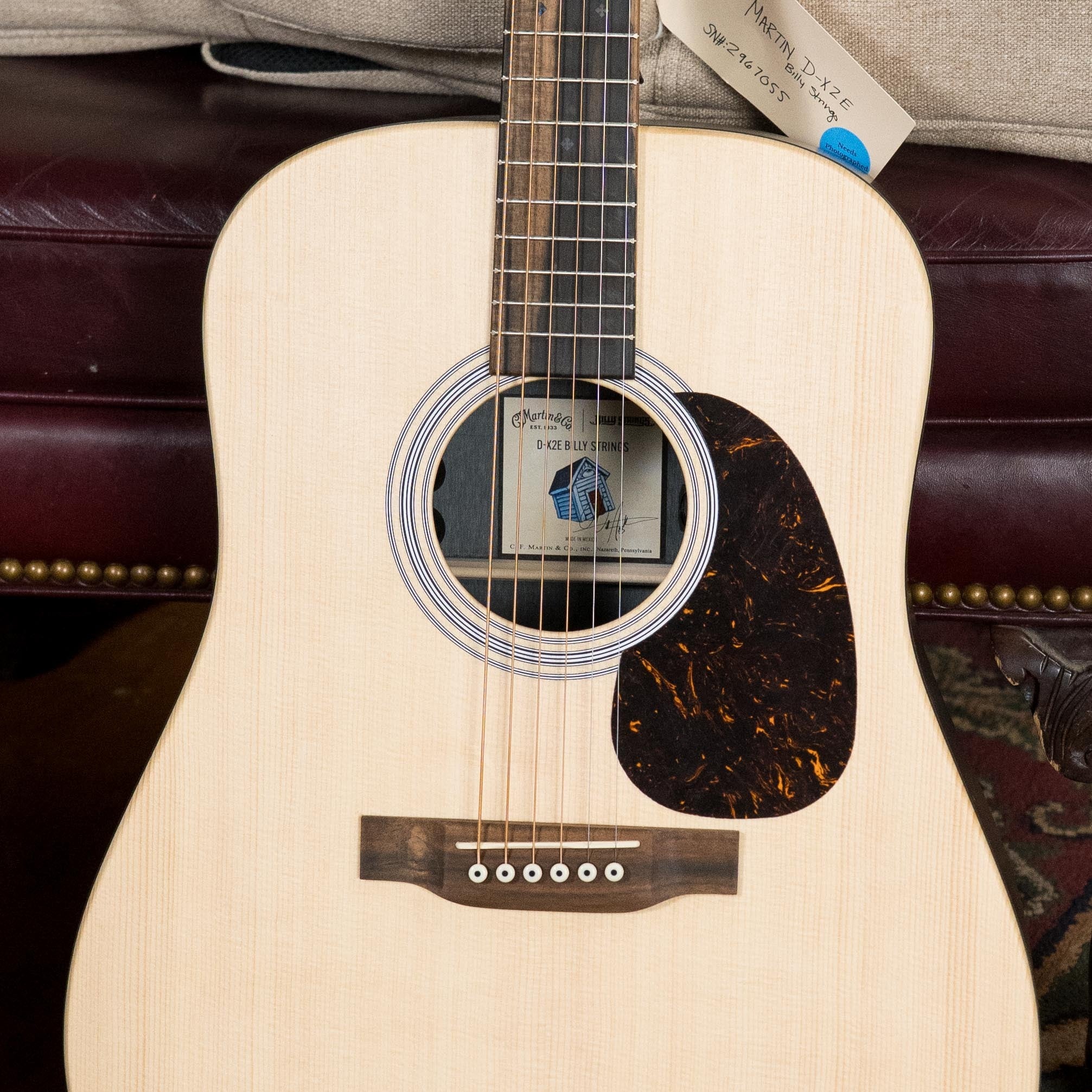 Martin D-X2E Billy Strings Spruce/HPL Rosewood Dreadnought Guitar w/Martin Electronics #7055