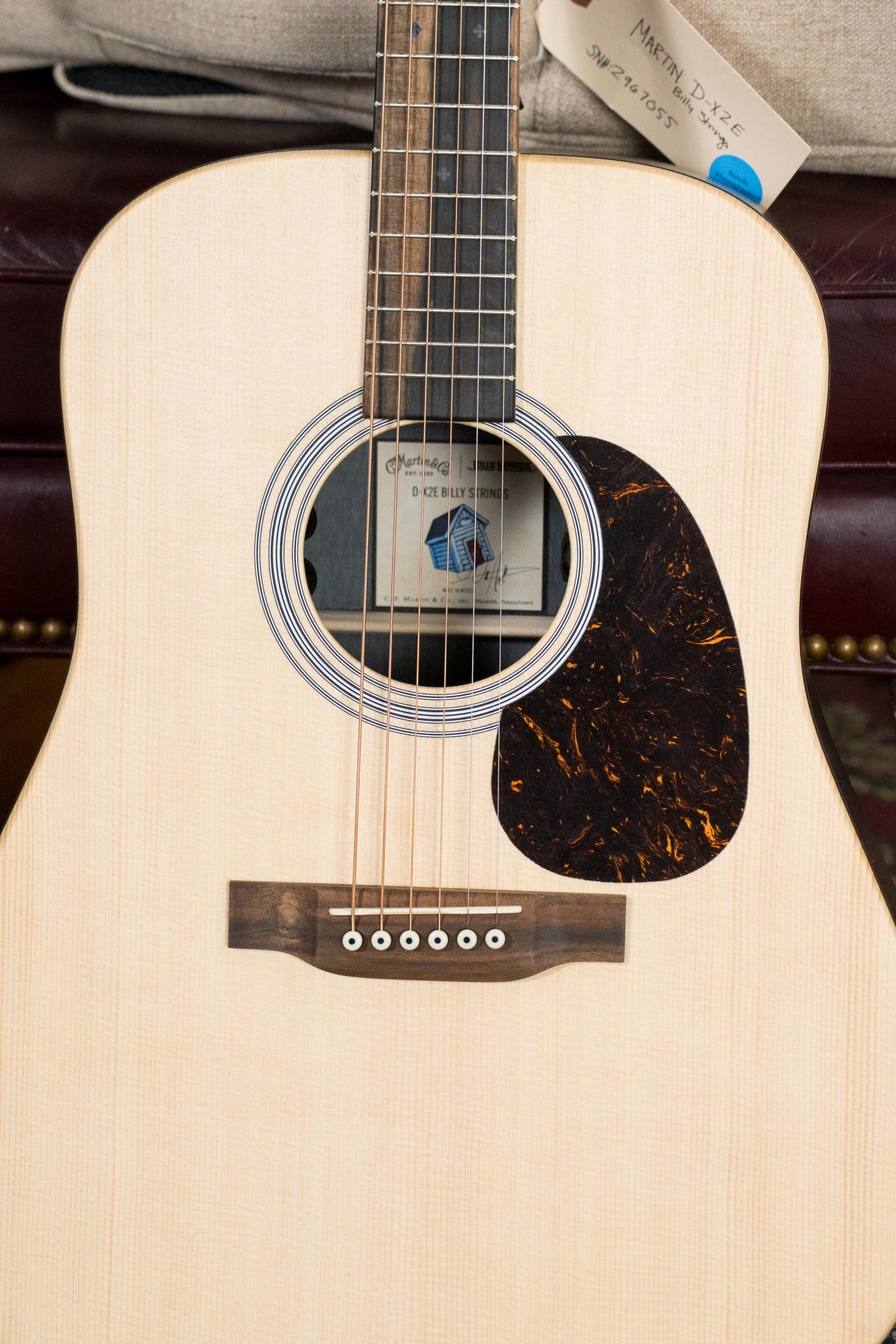 Martin D-X2E Billy Strings Spruce/HPL Rosewood Dreadnought Guitar w/Martin Electronics #7055