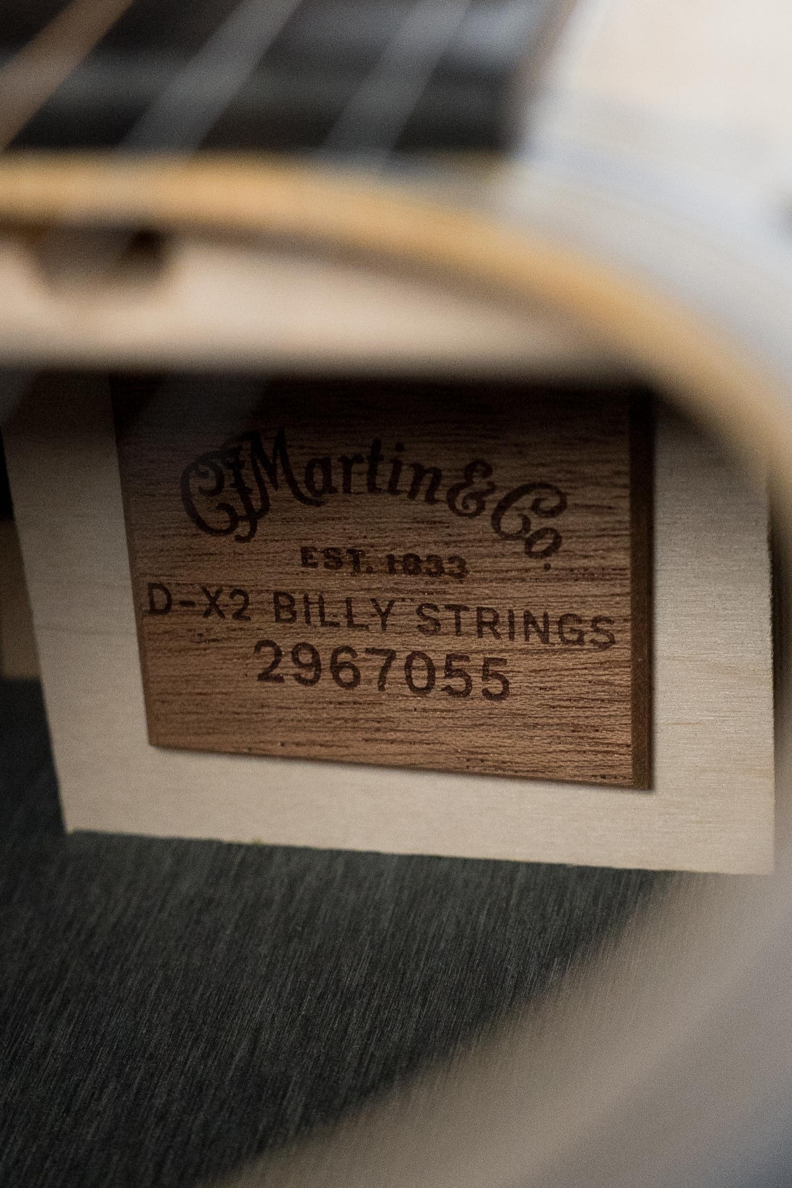 Martin D-X2E Billy Strings Spruce/HPL Rosewood Dreadnought Guitar w/Martin Electronics #7055