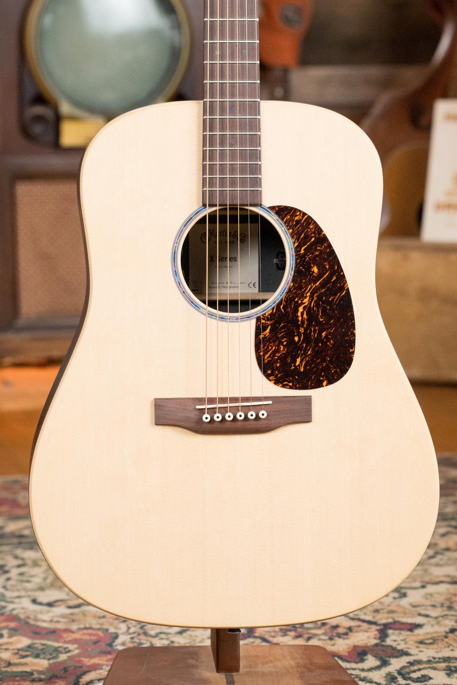 Martin D-X2E Sitka/HPL Brazilian Rosewood Dreadnought Guitar w/Martin E-1 Pickup #6019