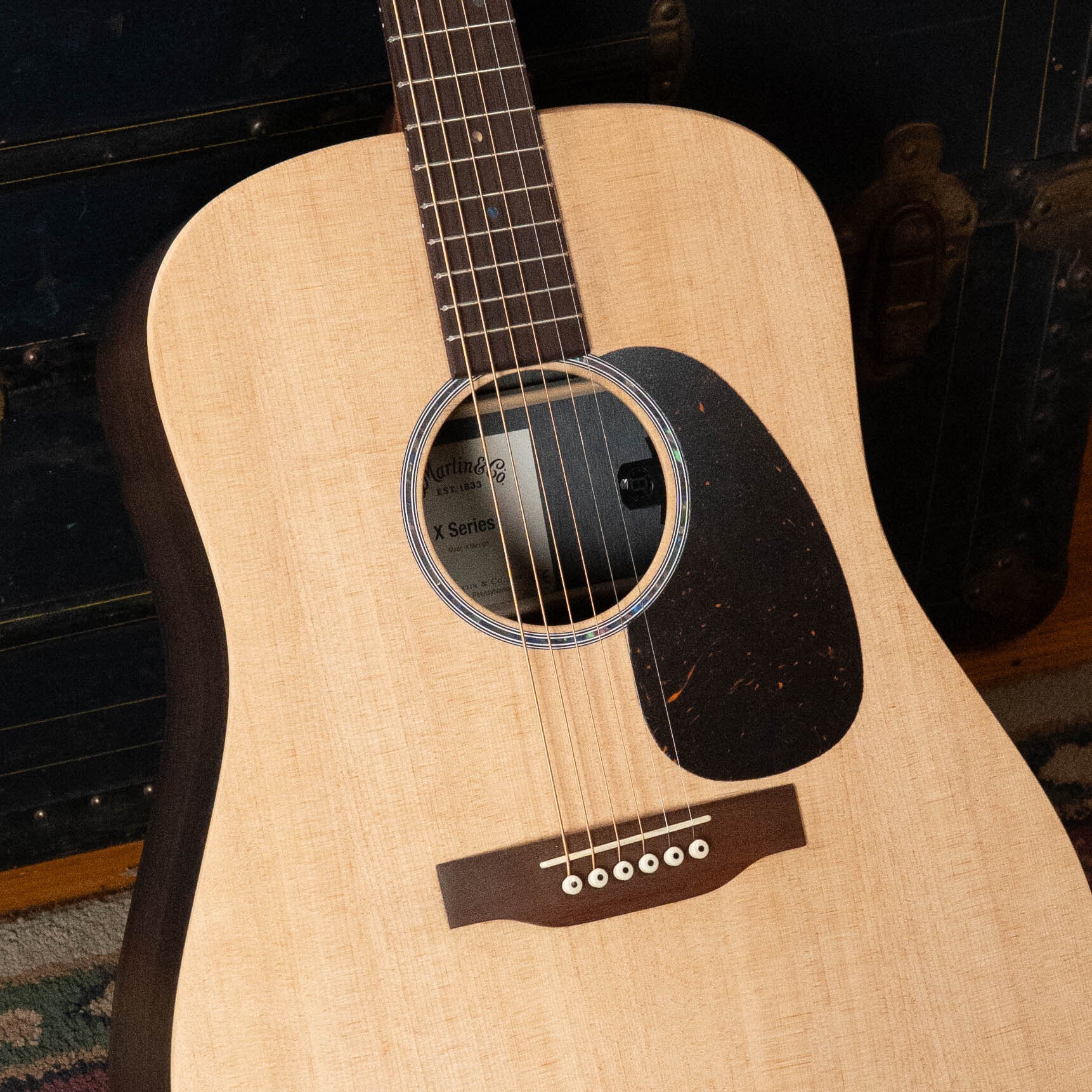 Martin D-X2E Sitka/HPL Brazilian Rosewood Dreadnought Guitar w/Martin