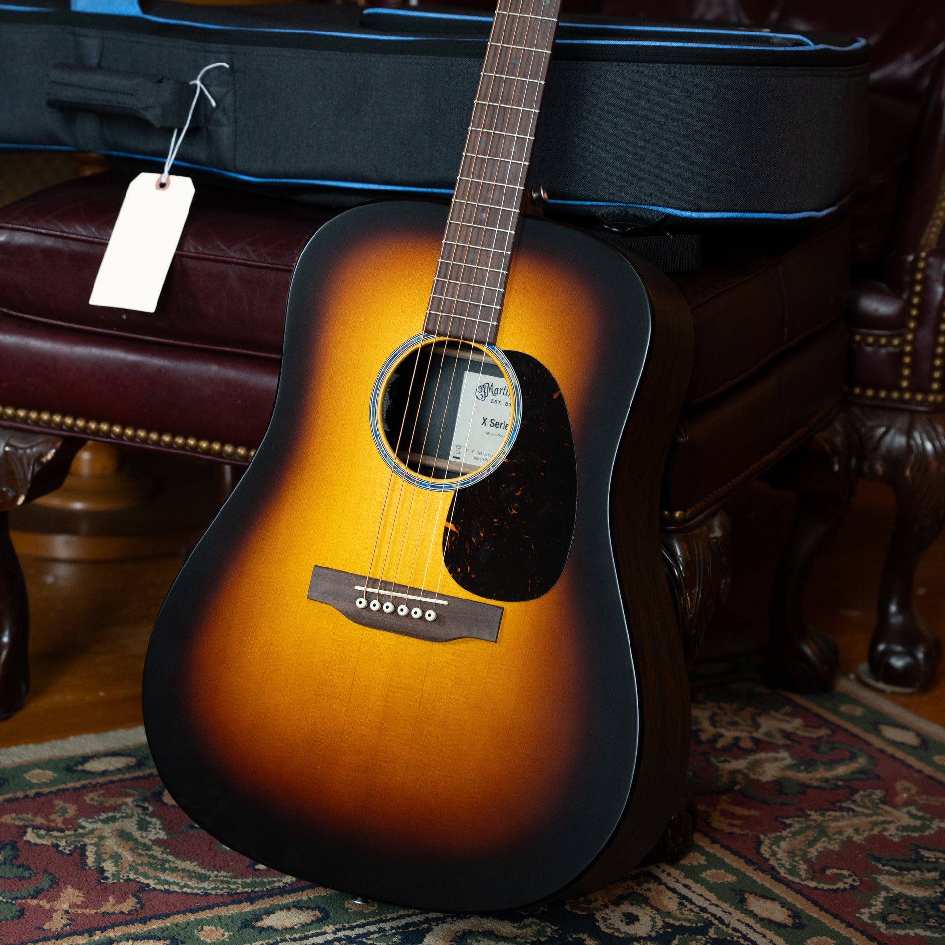 Martin D-X2E Sitka/HPL Ziricote Burst Dreadnought Guitar w/Martin E-1 Pickup #4187