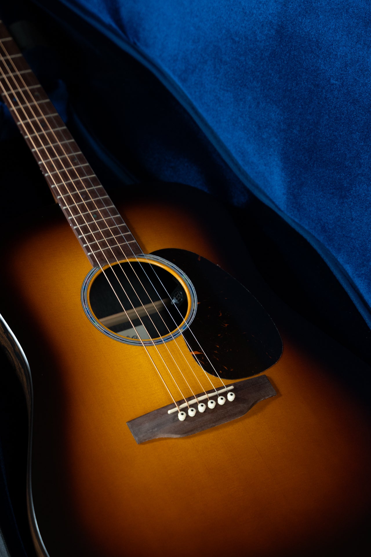 Martin D-X2E Sitka/HPL Ziricote Burst Dreadnought Guitar w/Martin E-1 Pickup #4187