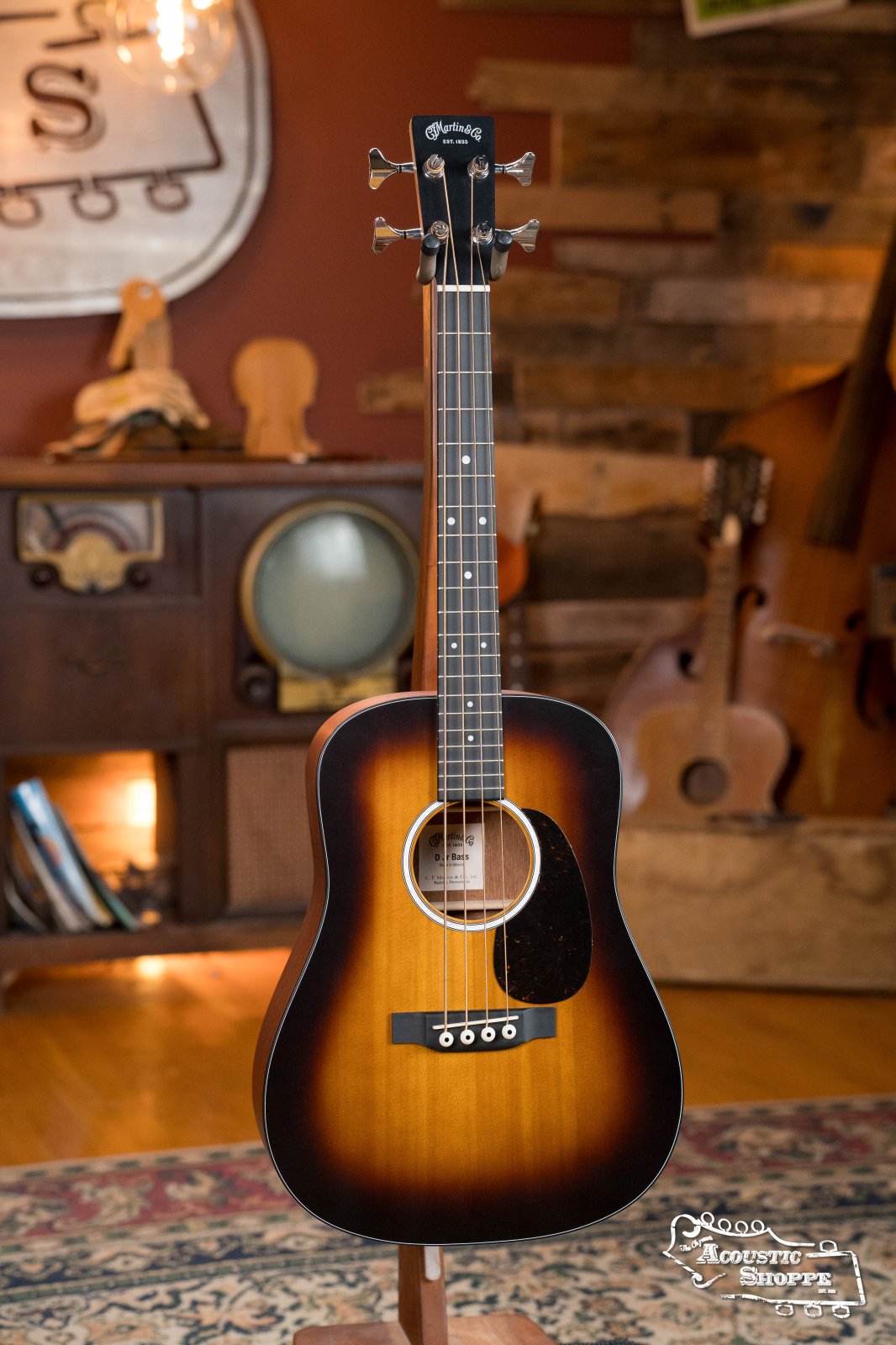 Martin DJR-10E Spruce/Sapele Sunburst Bass Guitar w/Fishman Pickup #1700