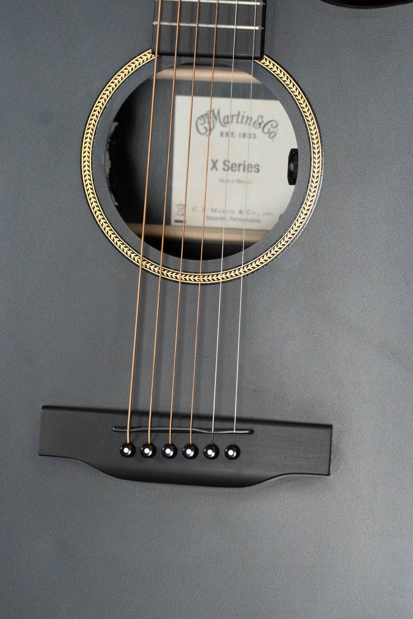Martin GPC-X1E All Black HPL Grand Performance Cutaway Guitar w/Martin E1 Electronics #7175