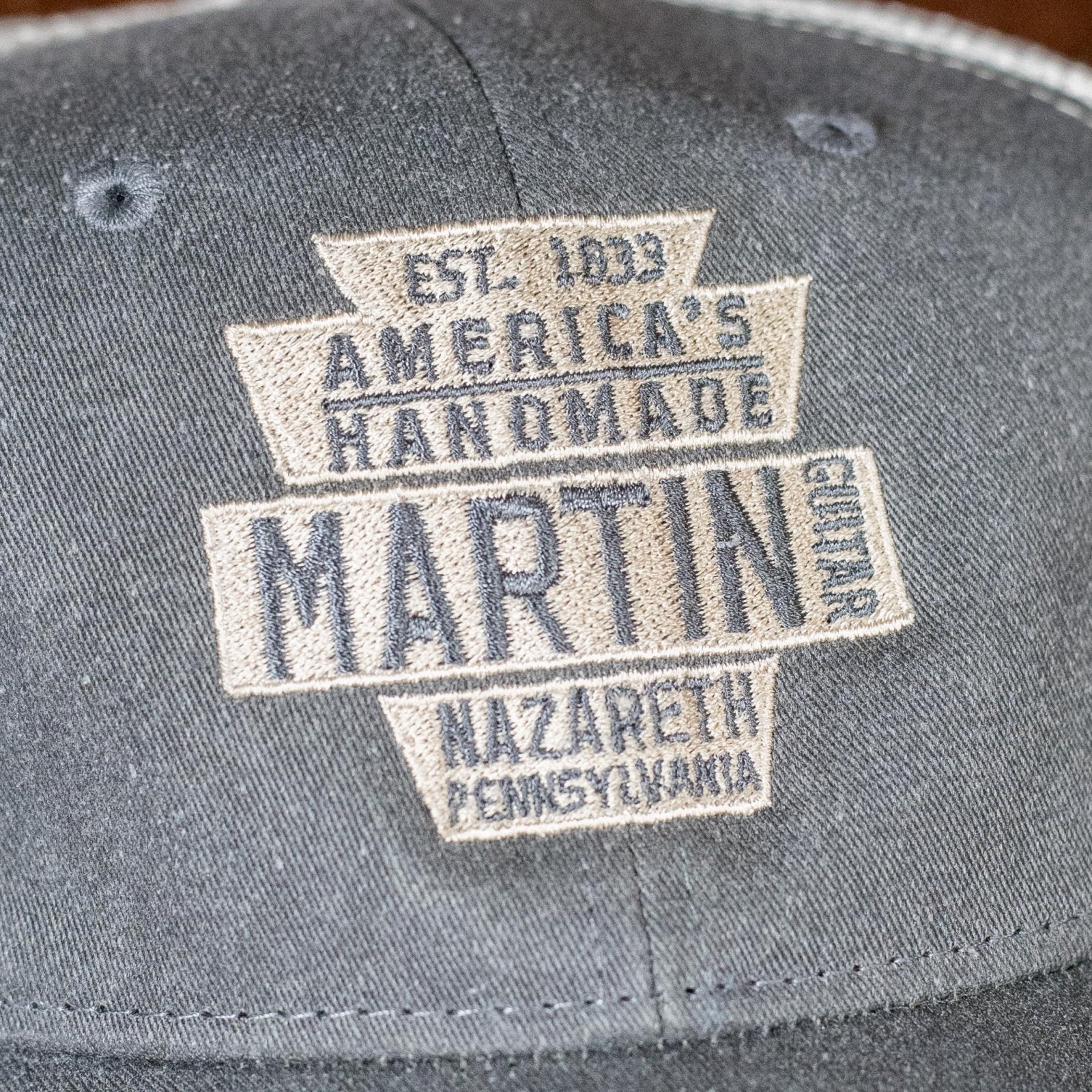 Martin Gray Keystone Logo Mesh Trucker Hat